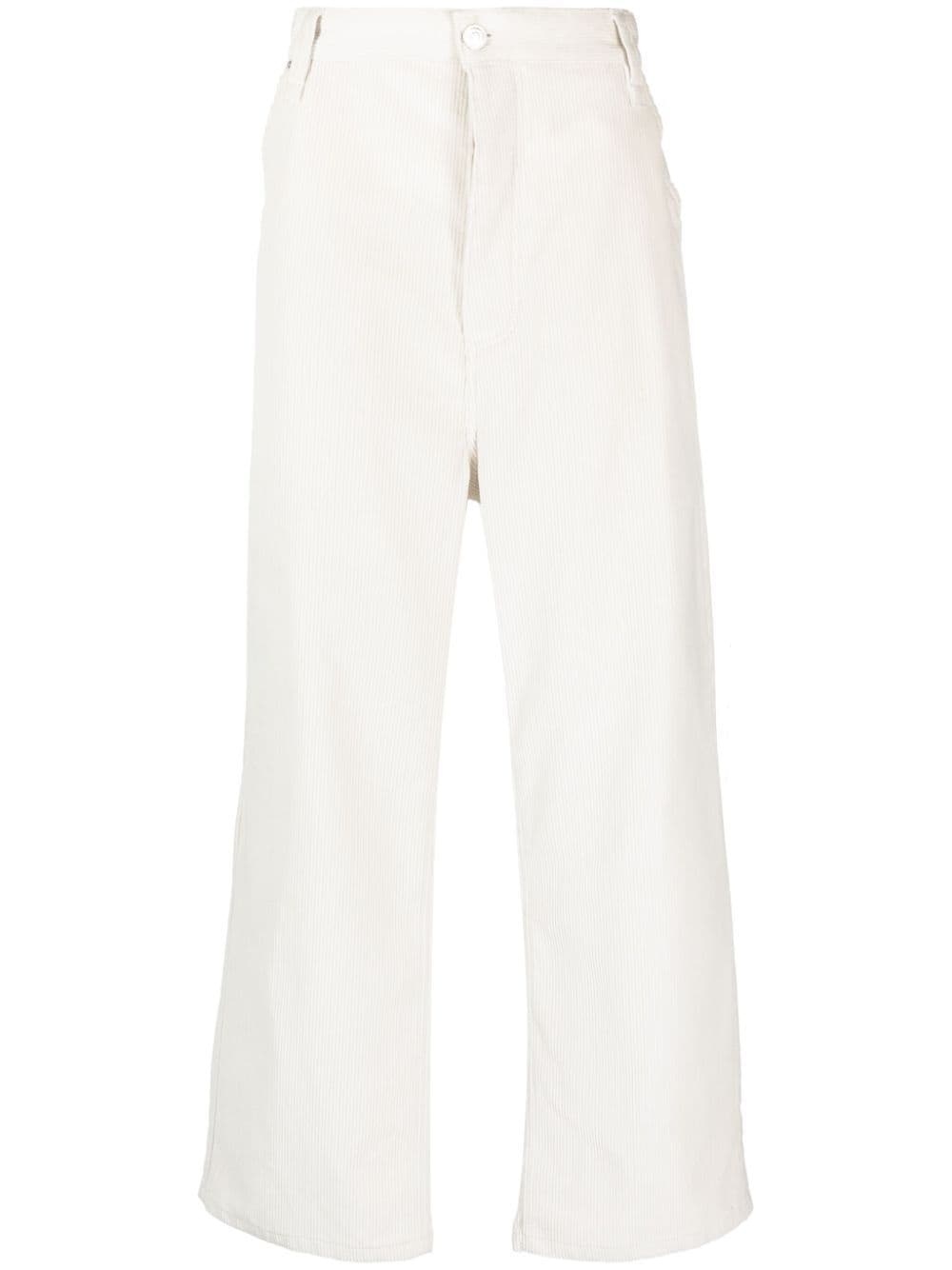 corduroy straight trousers - 1