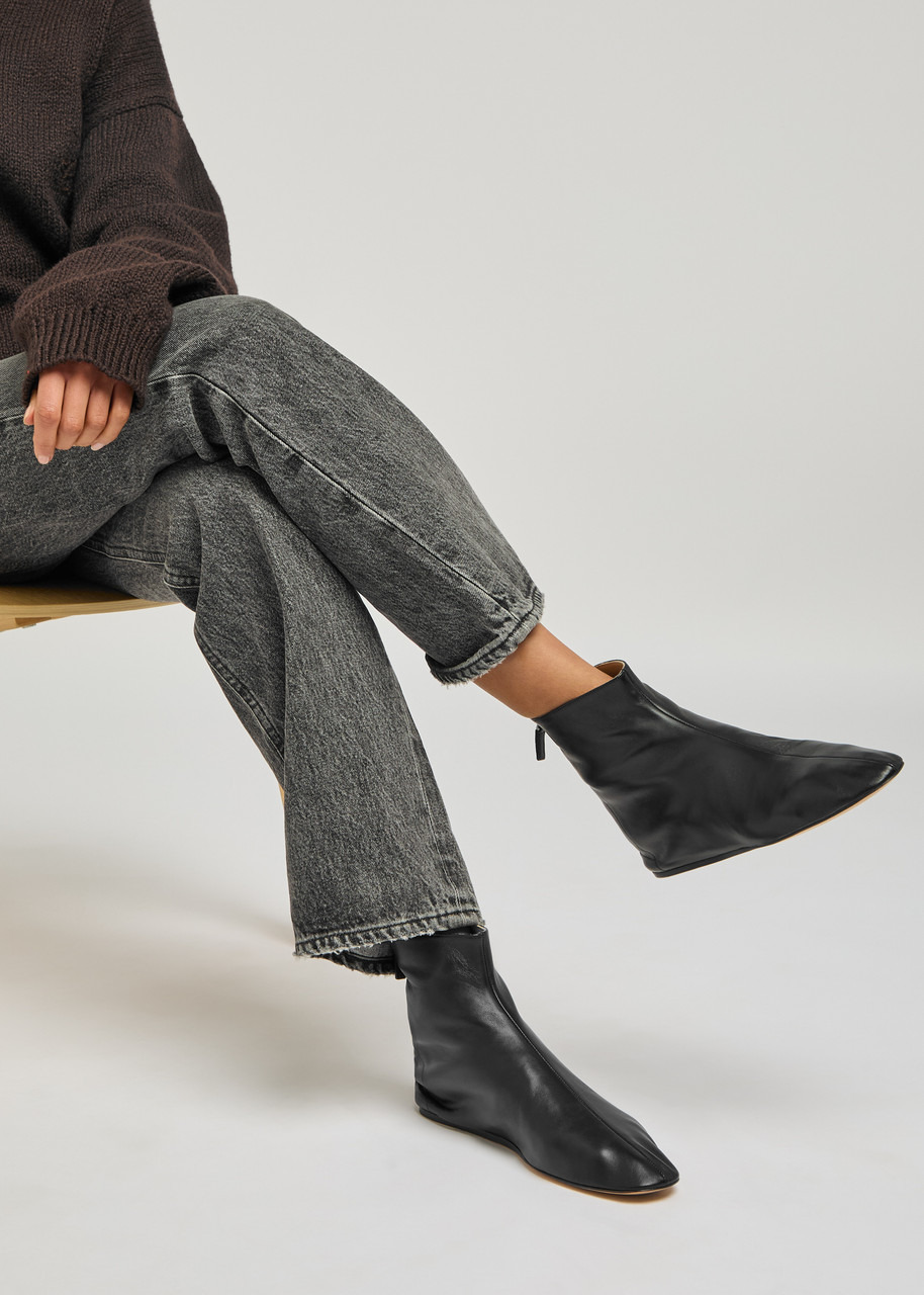 LE Monde Beryl Luna Leather Ankle Boots - 7