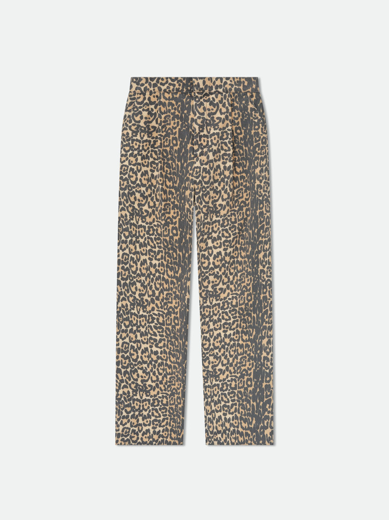 LEOPARD DROP-CROTCH TROUSER 1