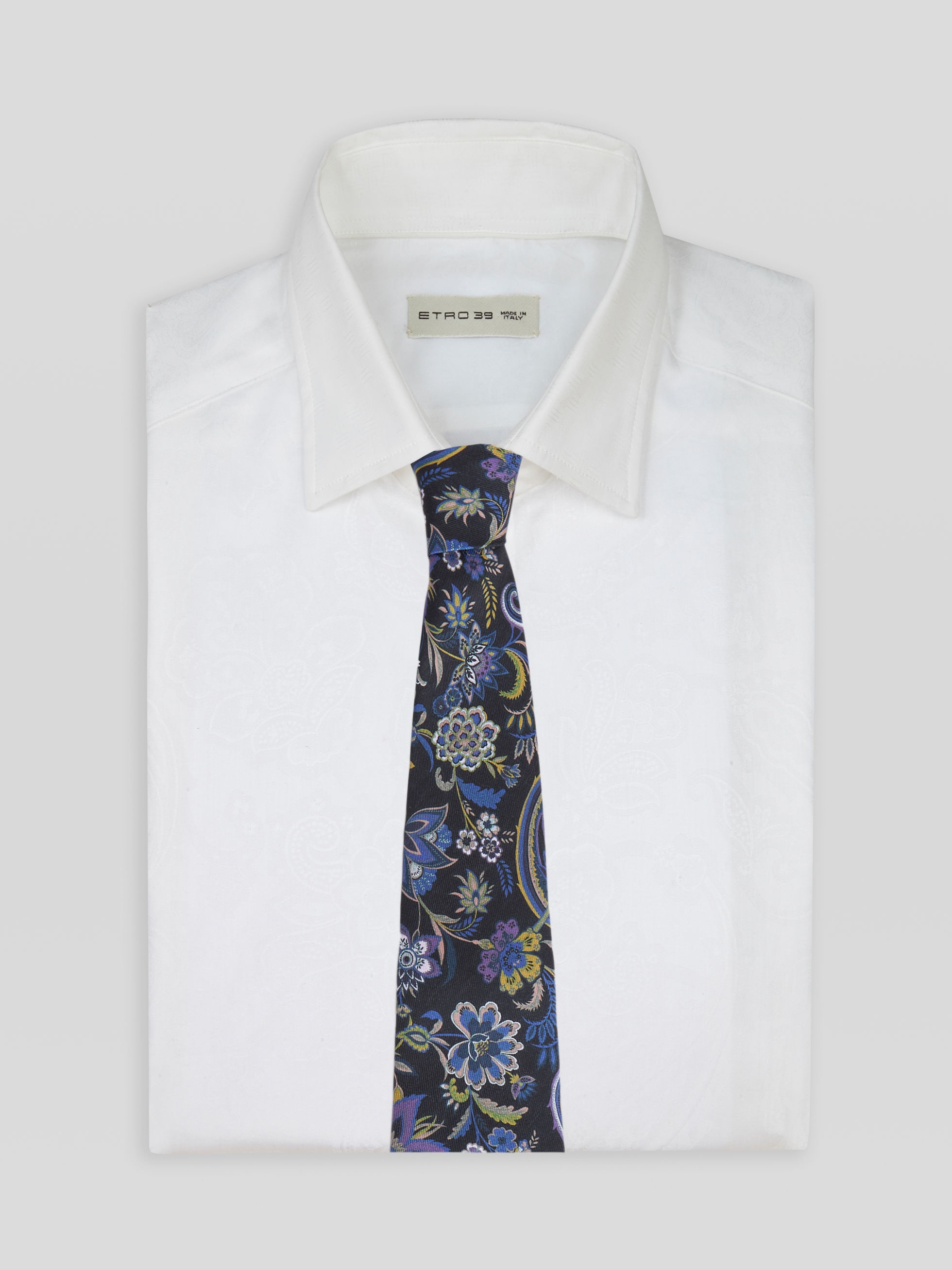 FLORAL PAISLEY SILK TIE - 2