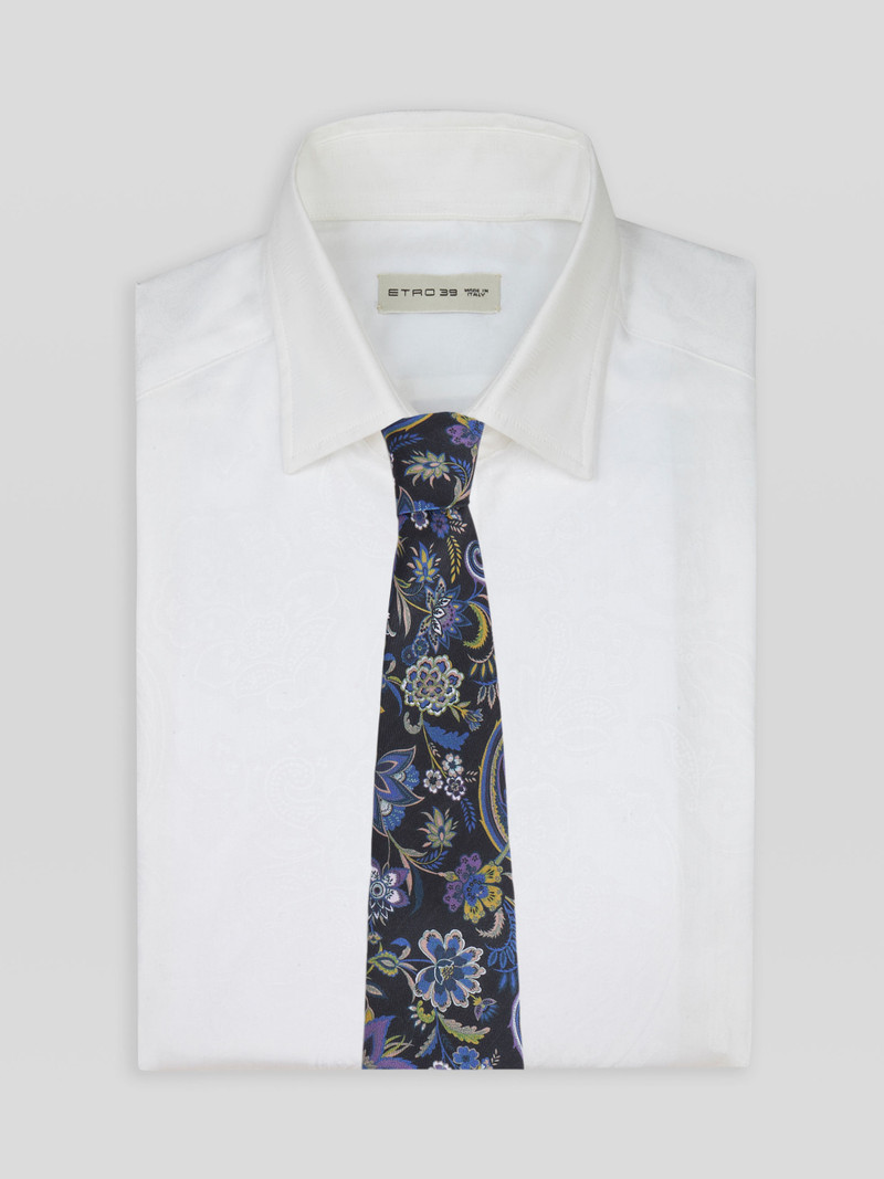 Etro FLORAL PAISLEY SILK TIE outlook