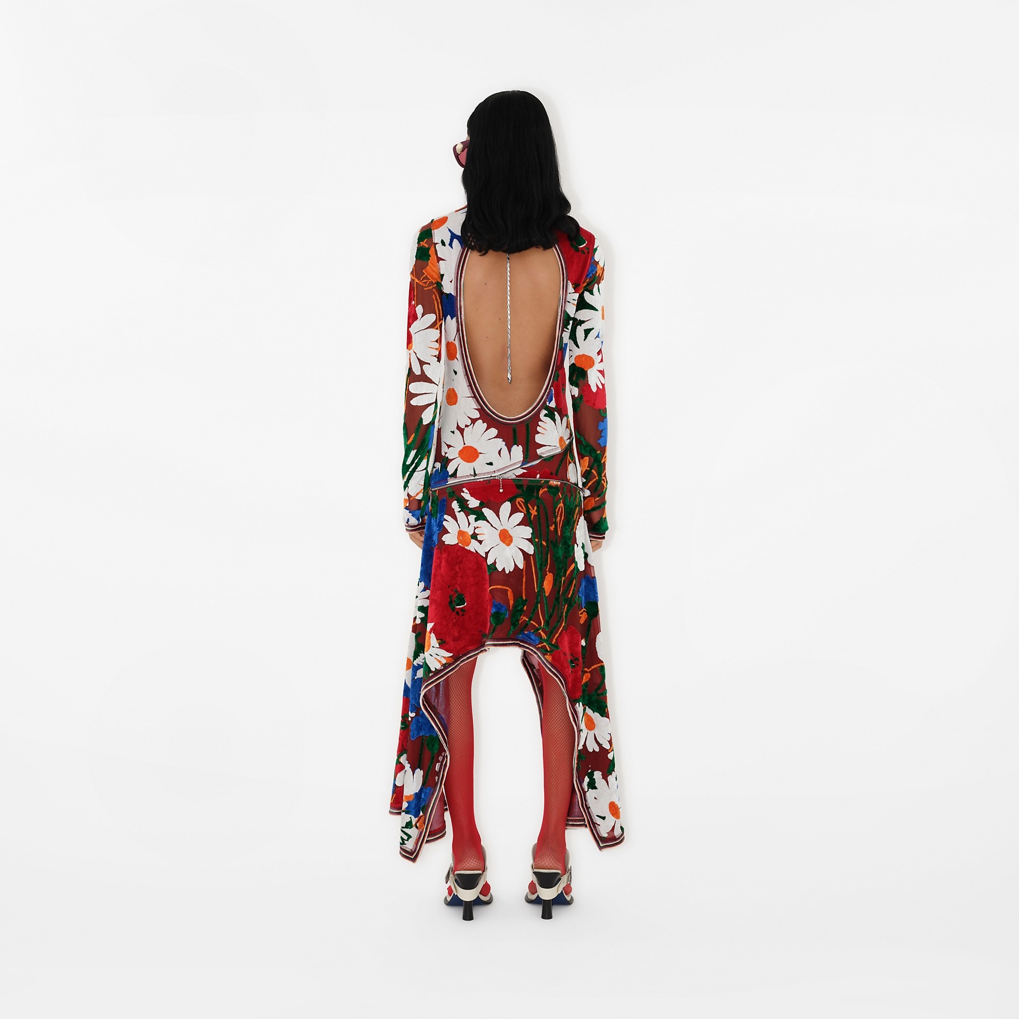 Daisy Garden Velvet Dress - 4