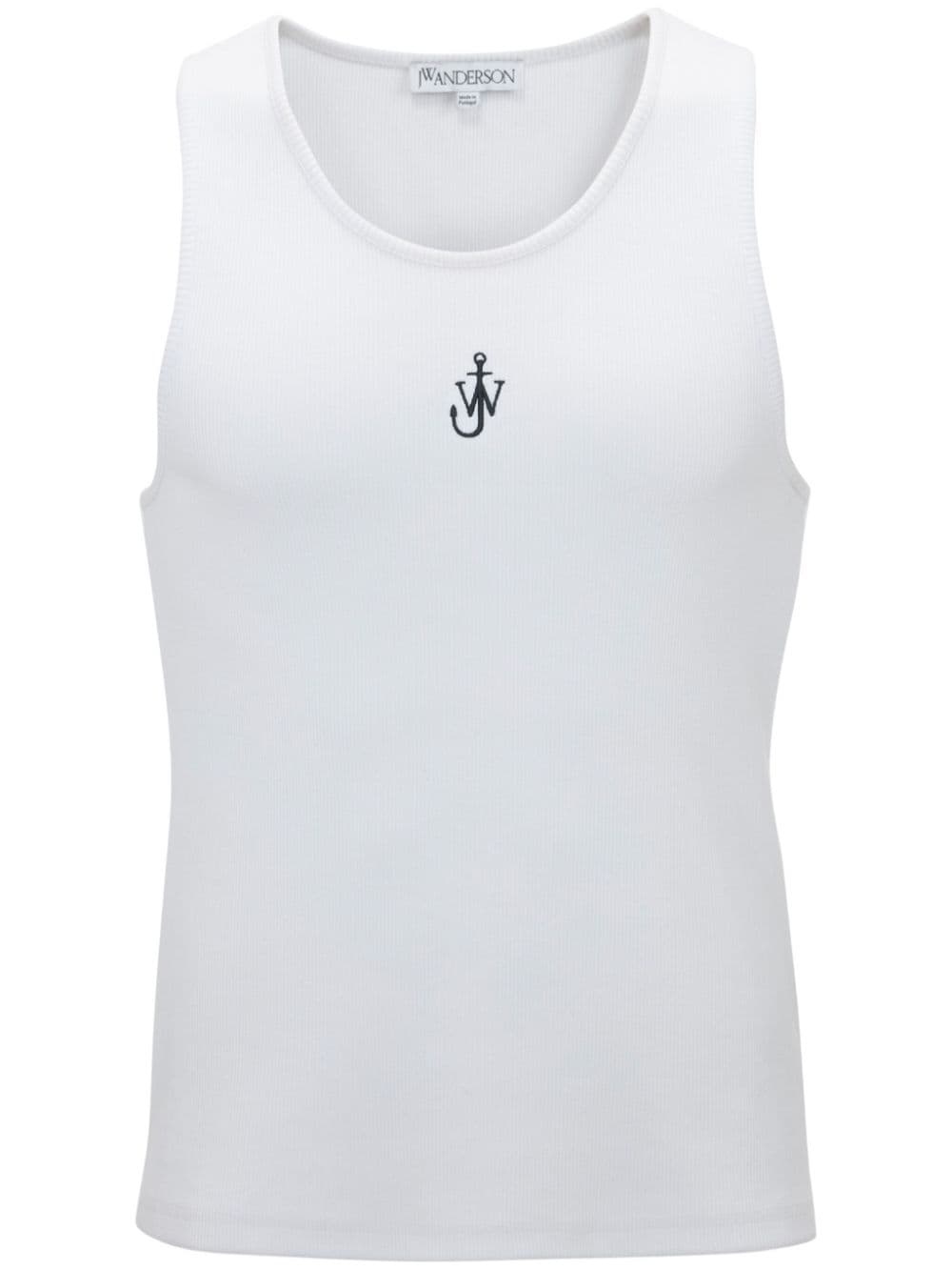 Anchor logo-embroidered tank top - 1