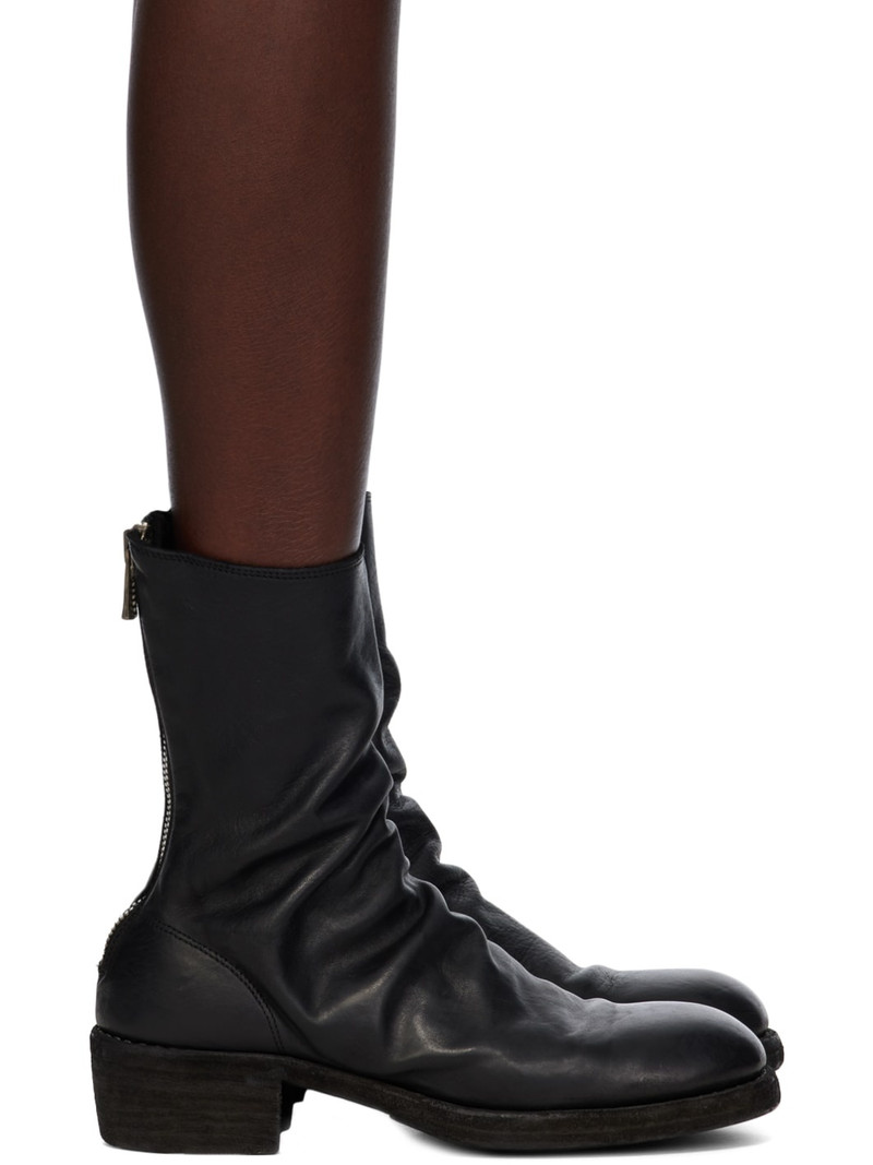 zip-up calf boots - 1