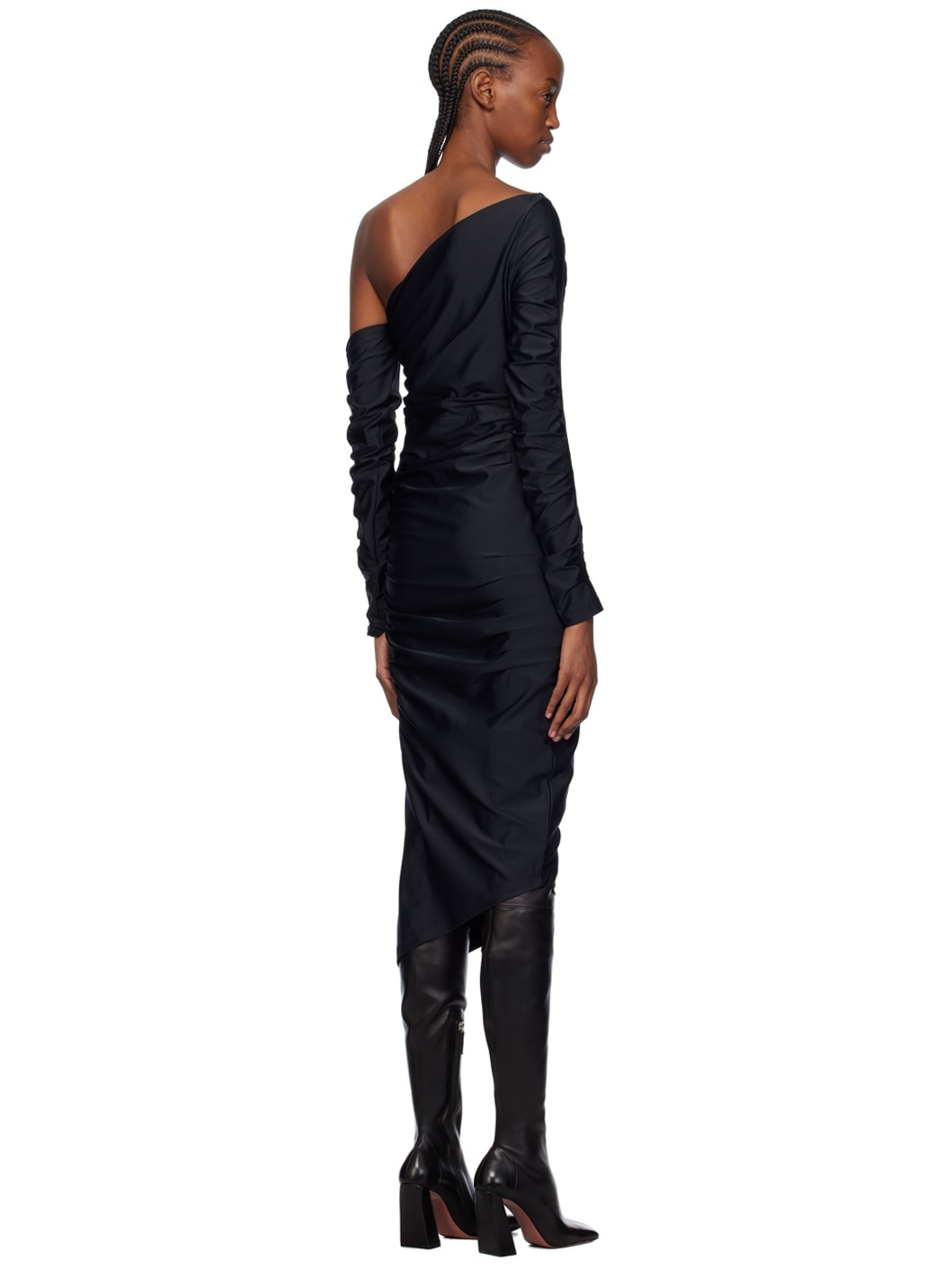 Black Sena Midi Dress - 3