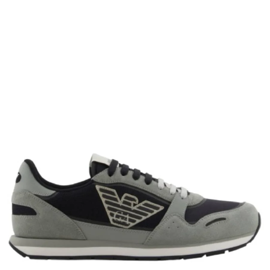 Emporio Armani Eagle Patch Mesh Sneakers - 1