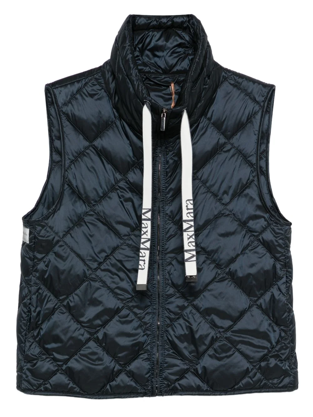 quilted sleeveless jacket - 1