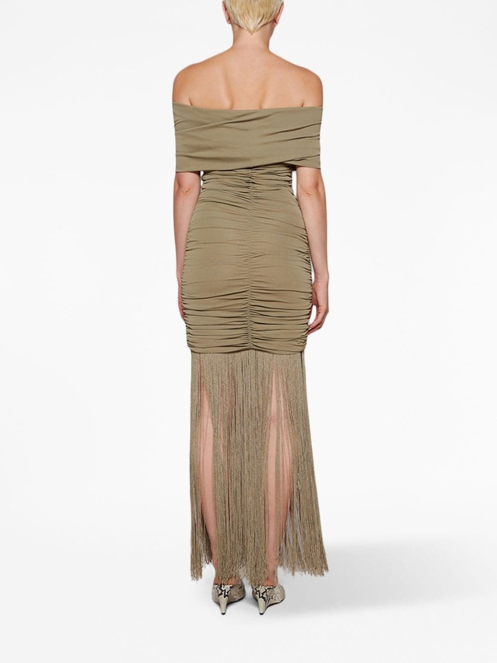 Jacinta ruched maxi dress - 5