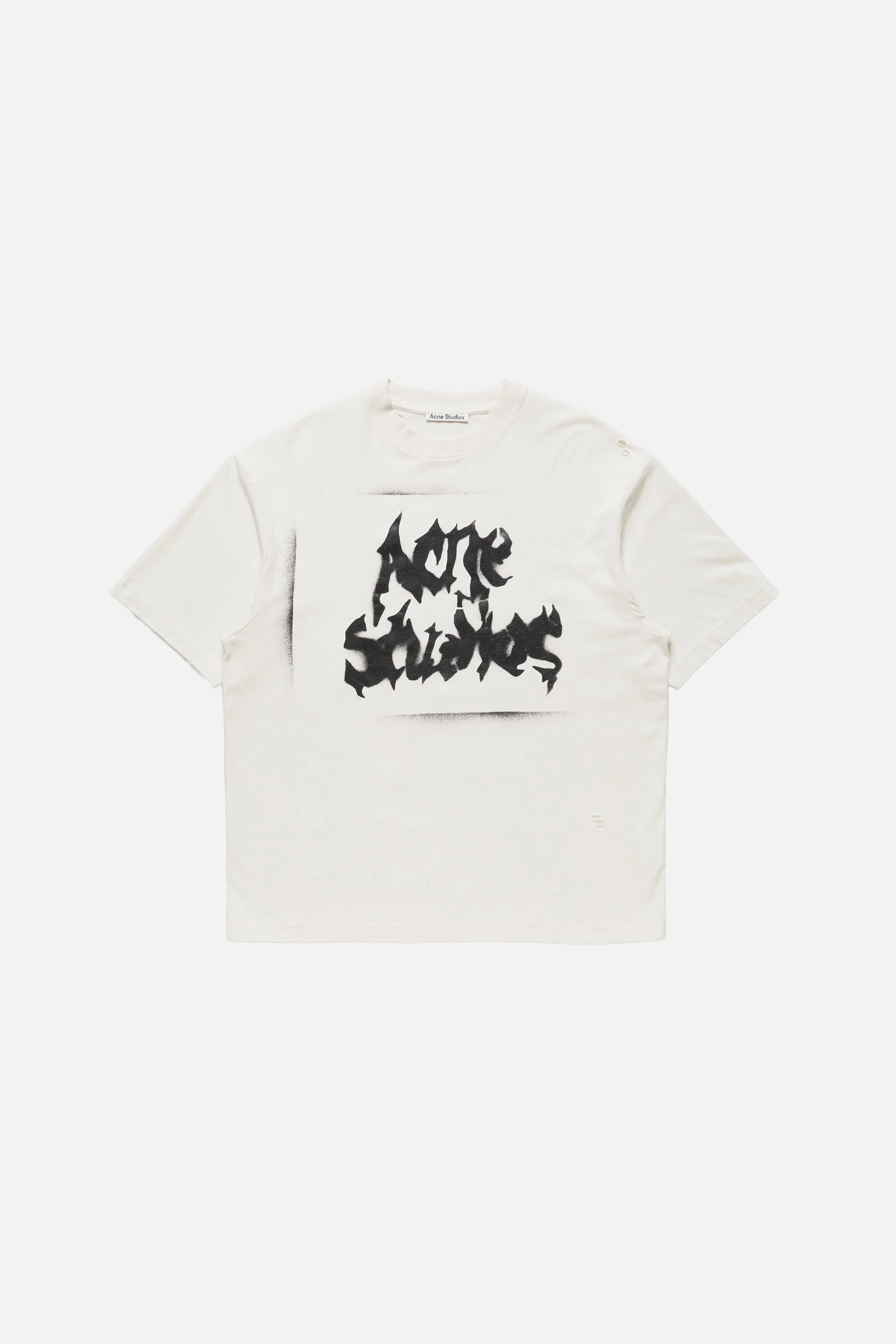 Gothic logo t-shirt - Dusty white - 1