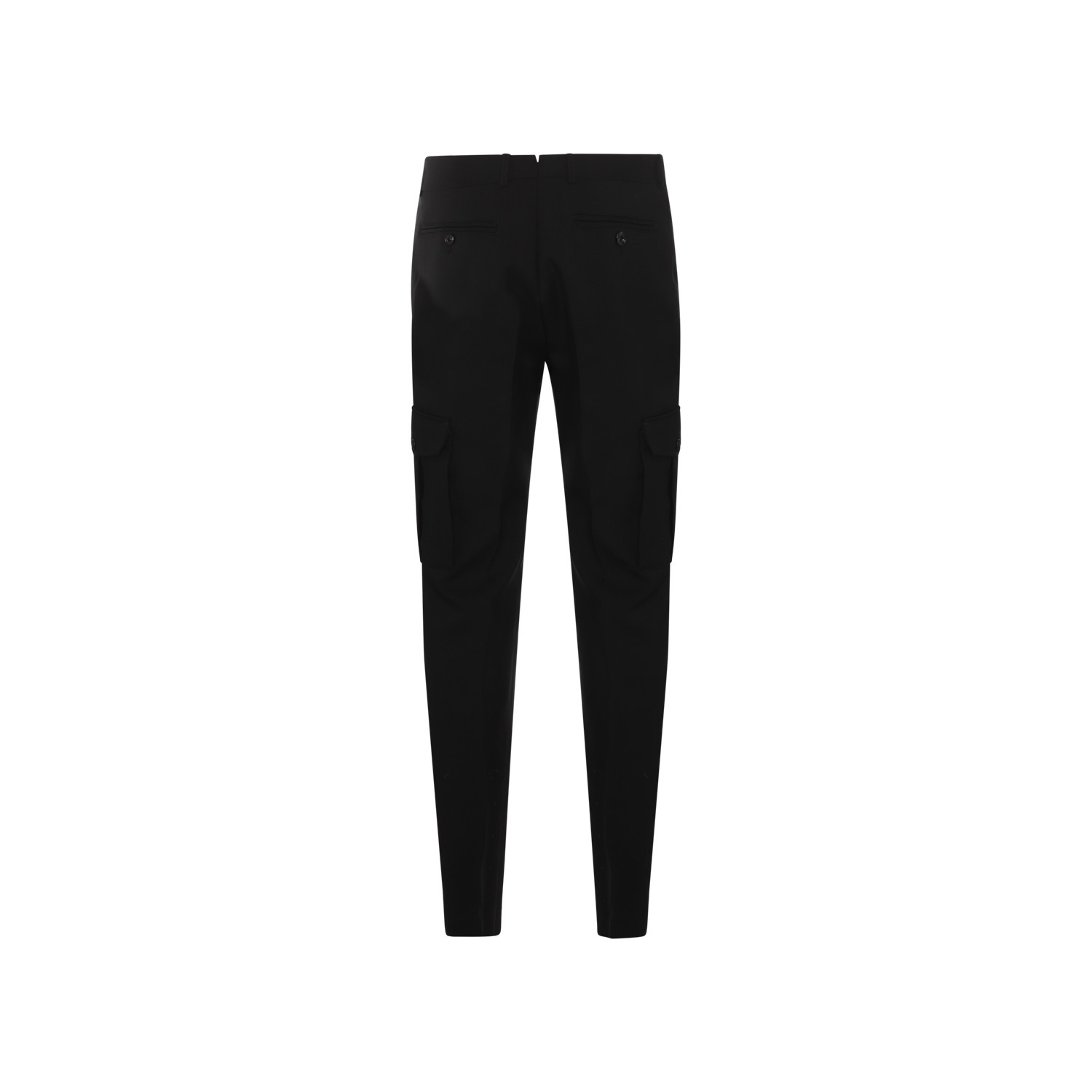 BLACK COTTON PANTS - 2