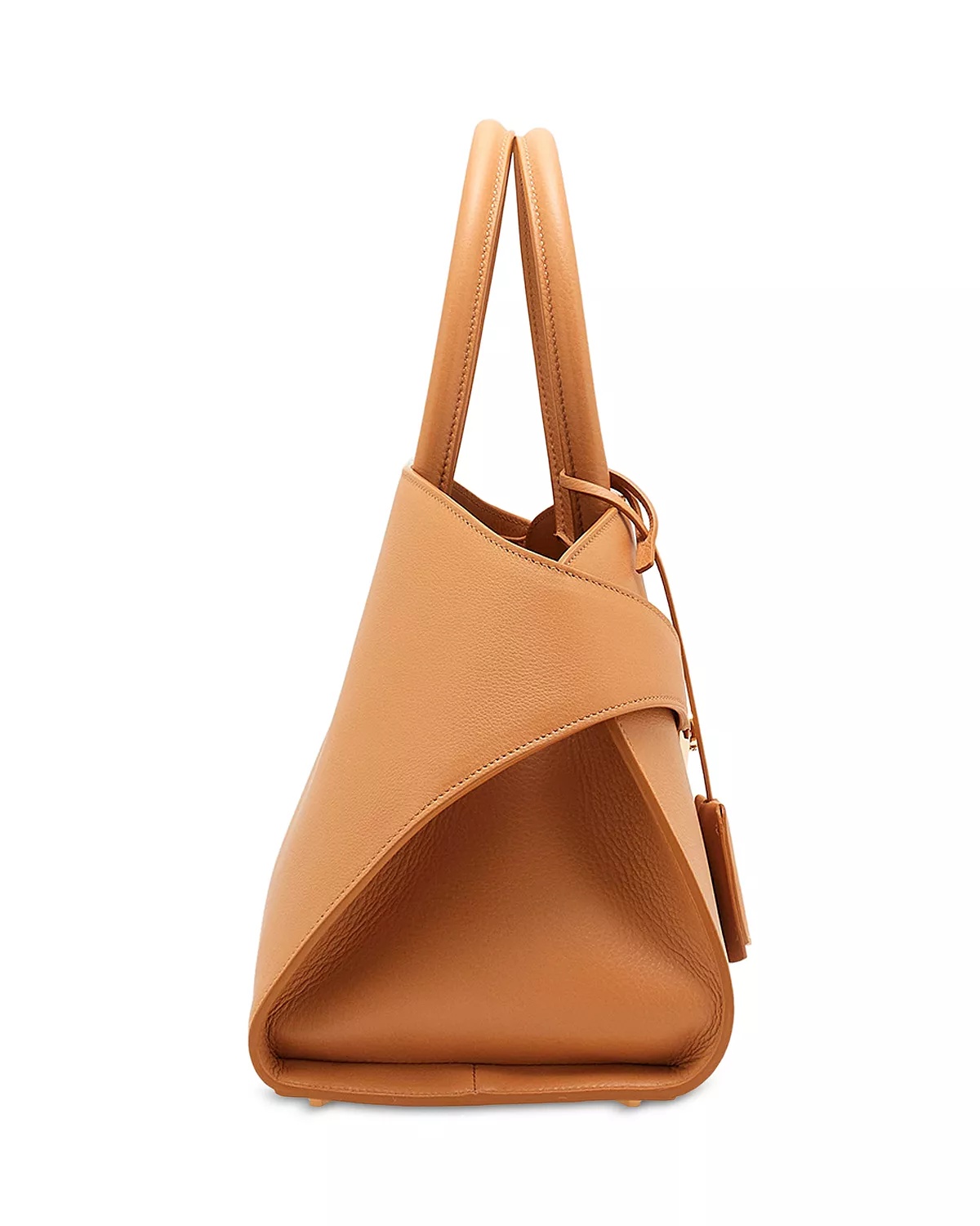 Hug Top Handle Leather Handbag - 6