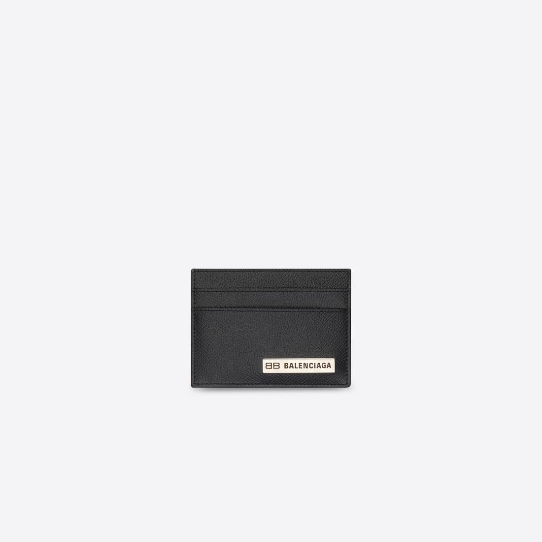 Men's Plate Card Holder in Black - 2