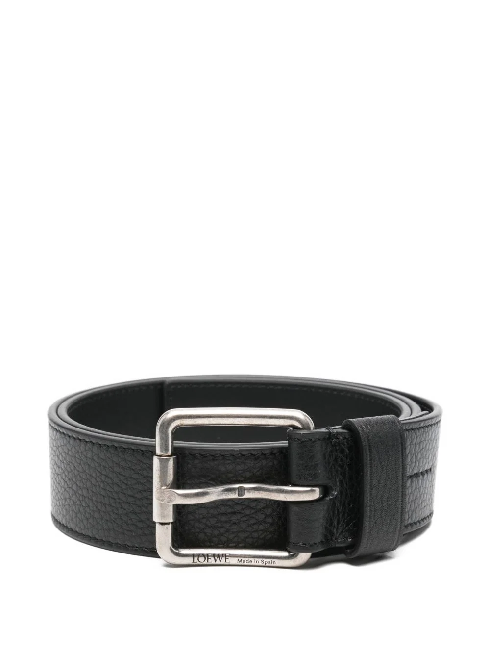 textured buckle belt - 1