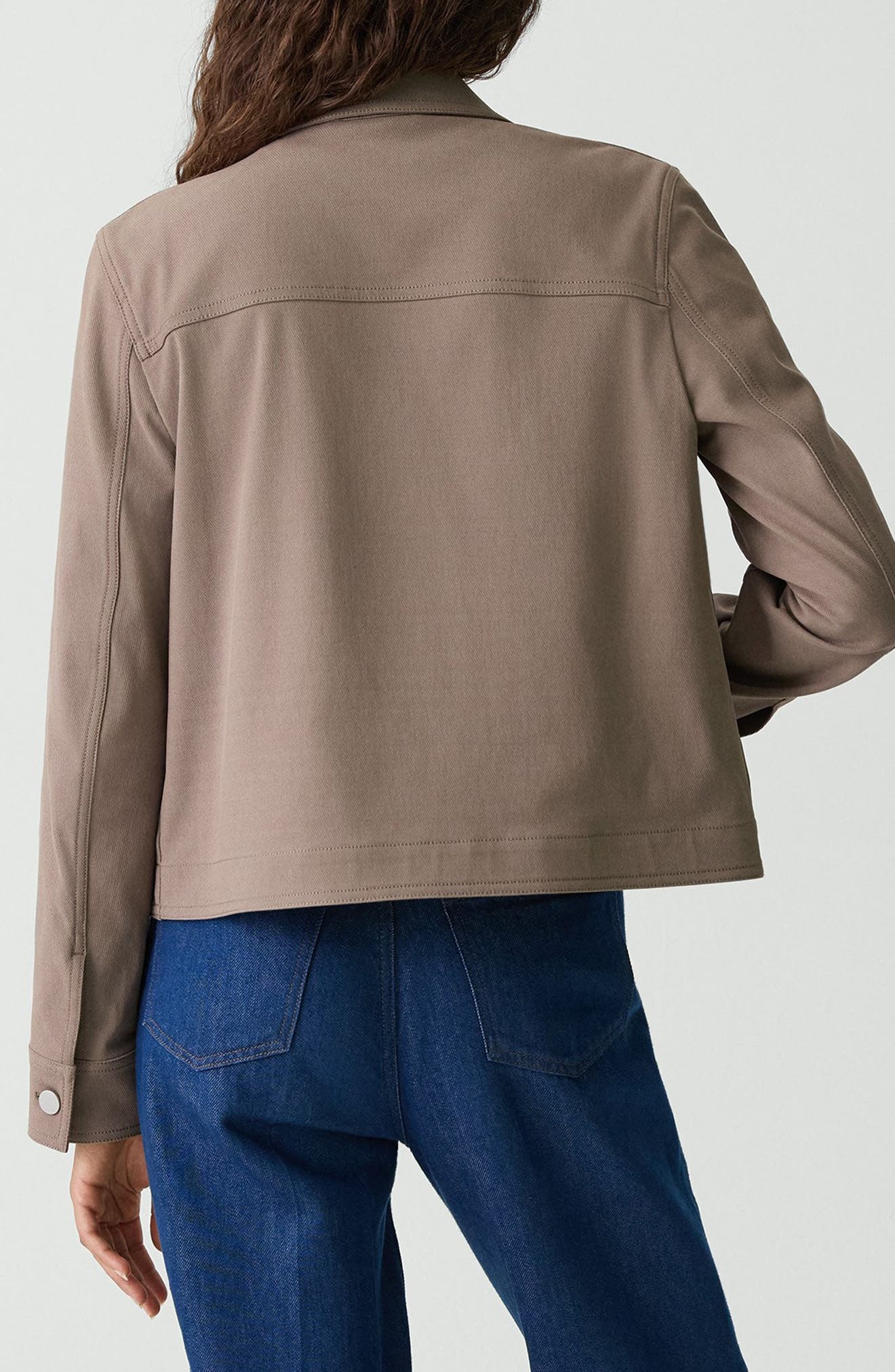 Theory Casual Button Front Jacket in Walnut at Nordstrom - 2