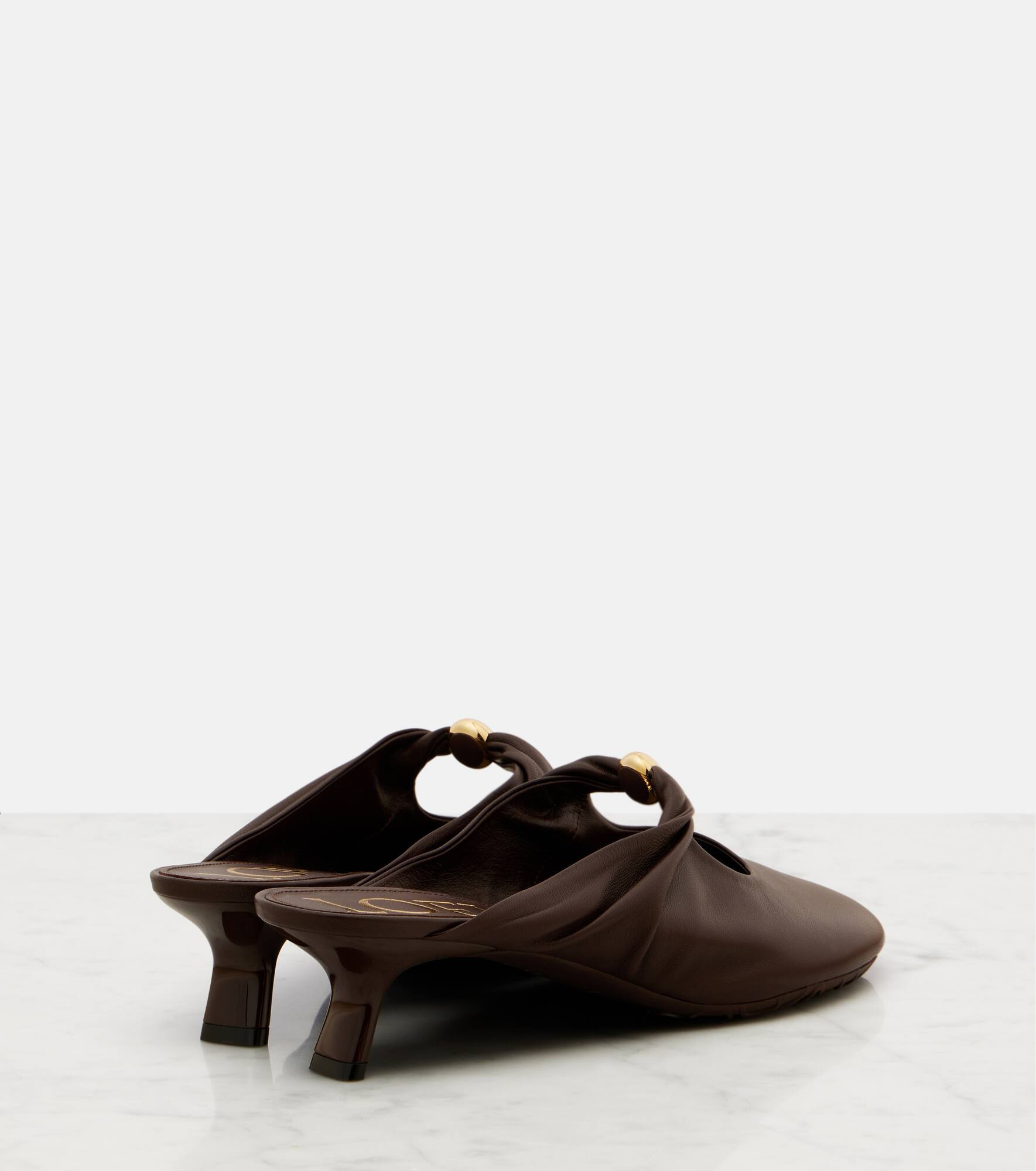 Pebble 45 leather mules - 2