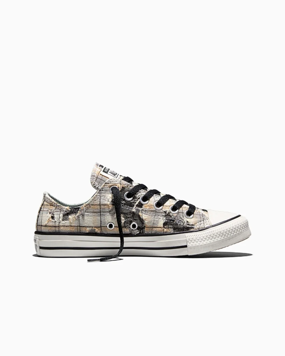 Chuck Taylor All Star Distressed Plaid Lace - 1