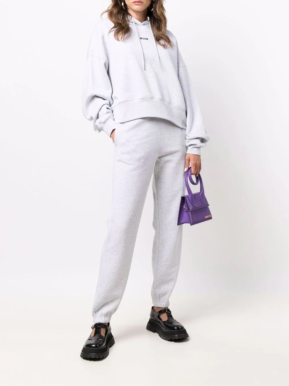 logo detail jersey sweatpants - 2