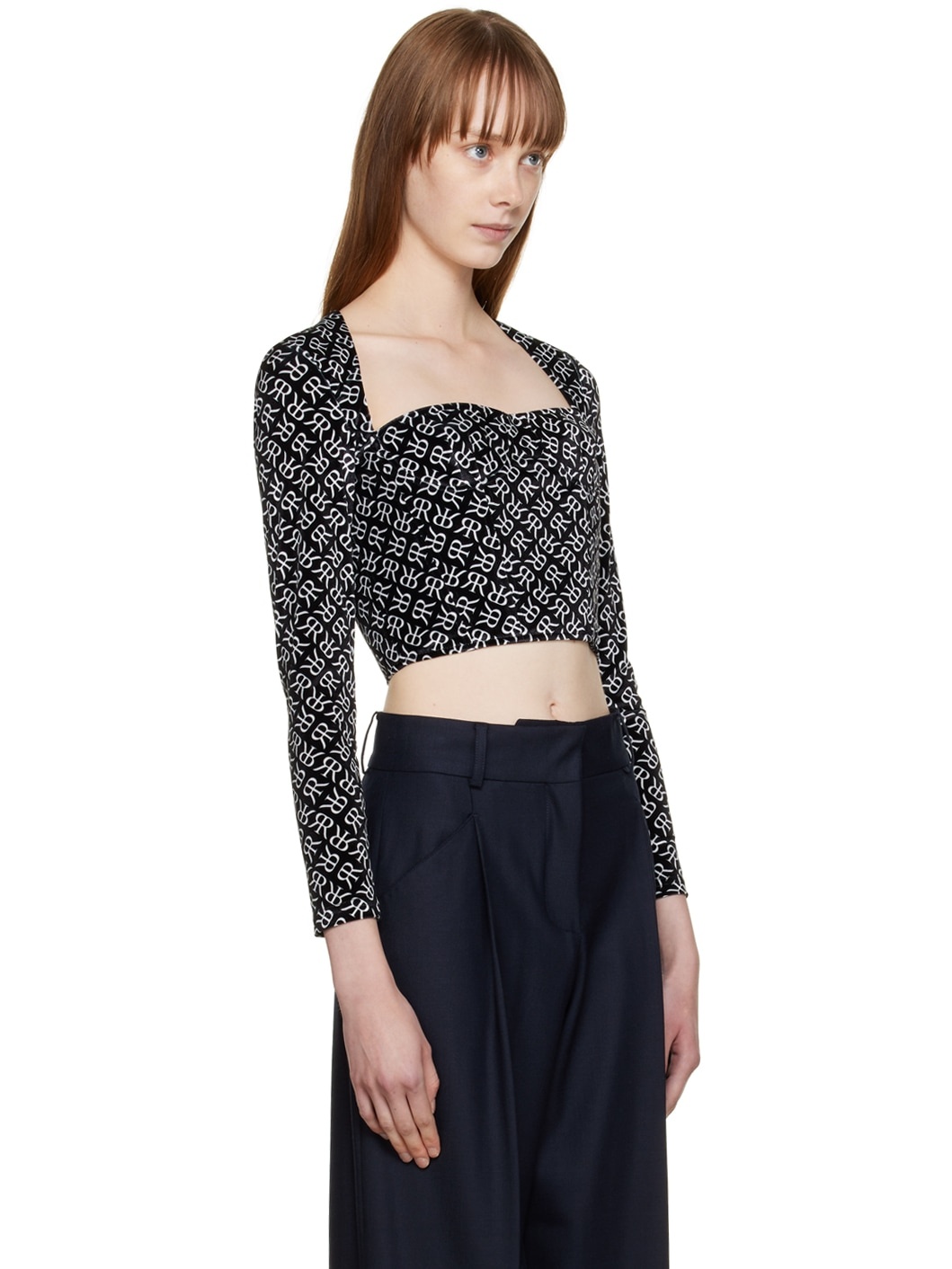 Black Corset Blouse - 2