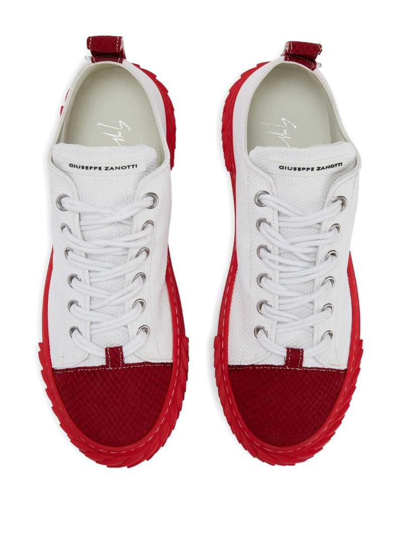 Blabber panelled serrated-sole sneakers 4
