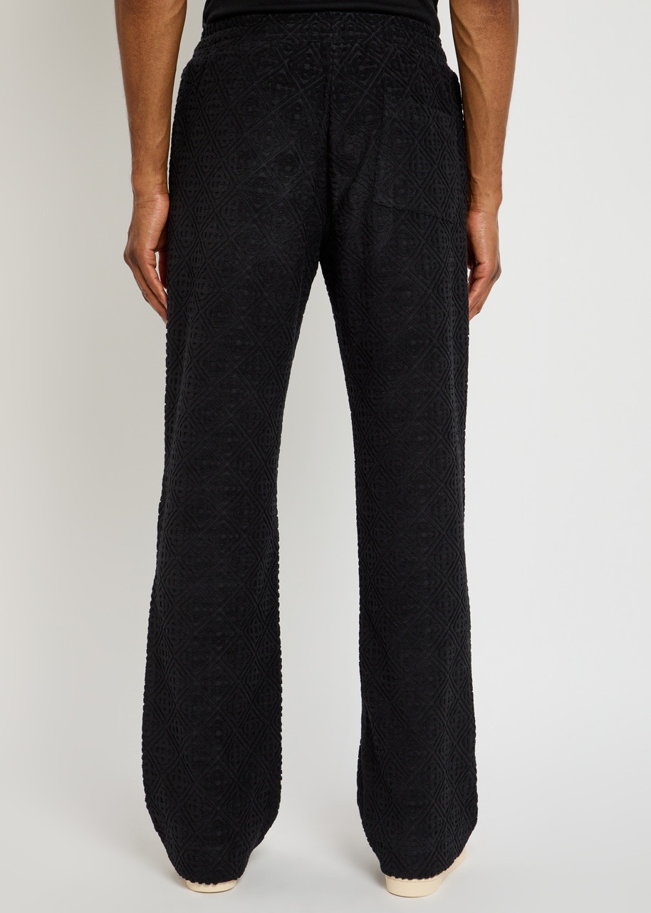 Casablanca Monogram-jacquard Towelling Cotton-blend Sweatpants - 3