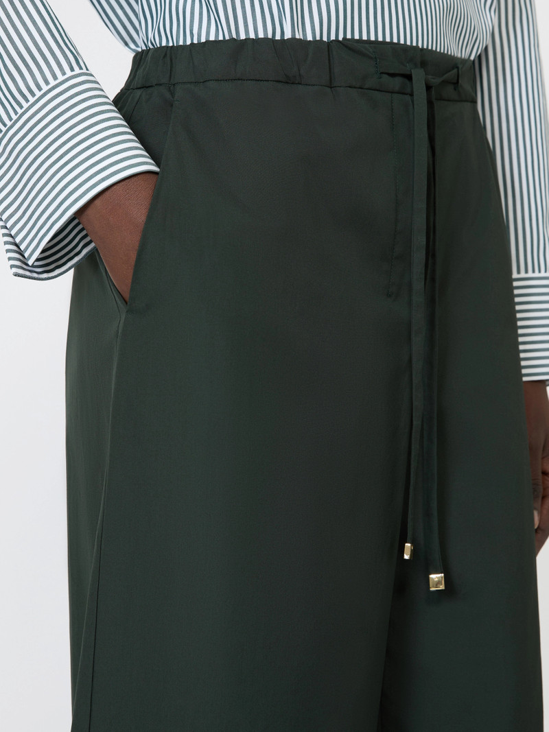 AUREO Cotton poplin jogging trousers - GREEN 5