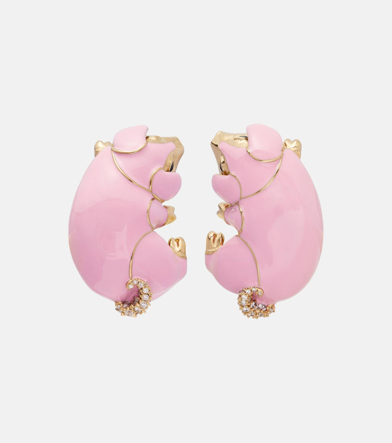 Embellished clip-on earrings 1