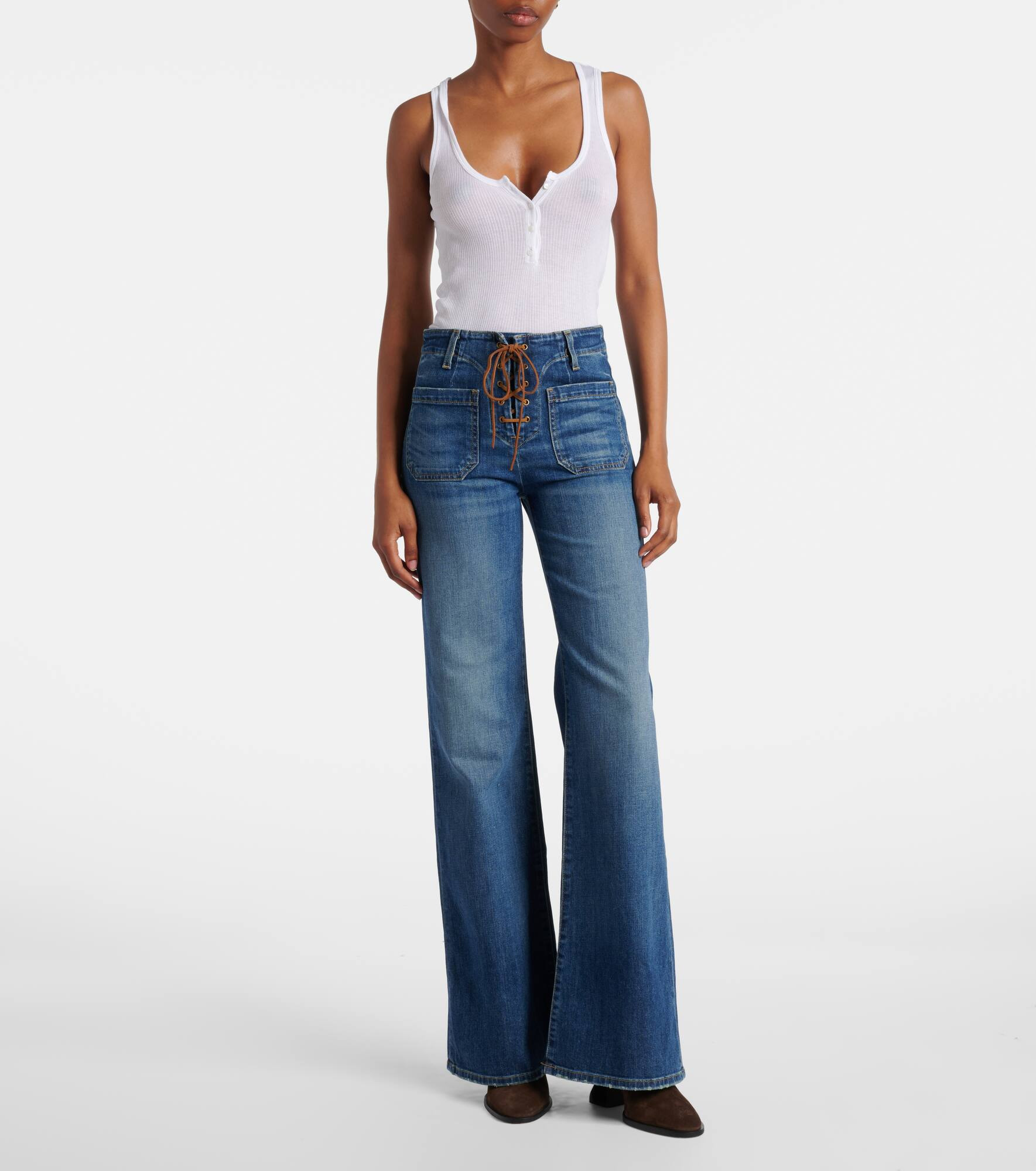 Florence mid-rise flared jeans - 7
