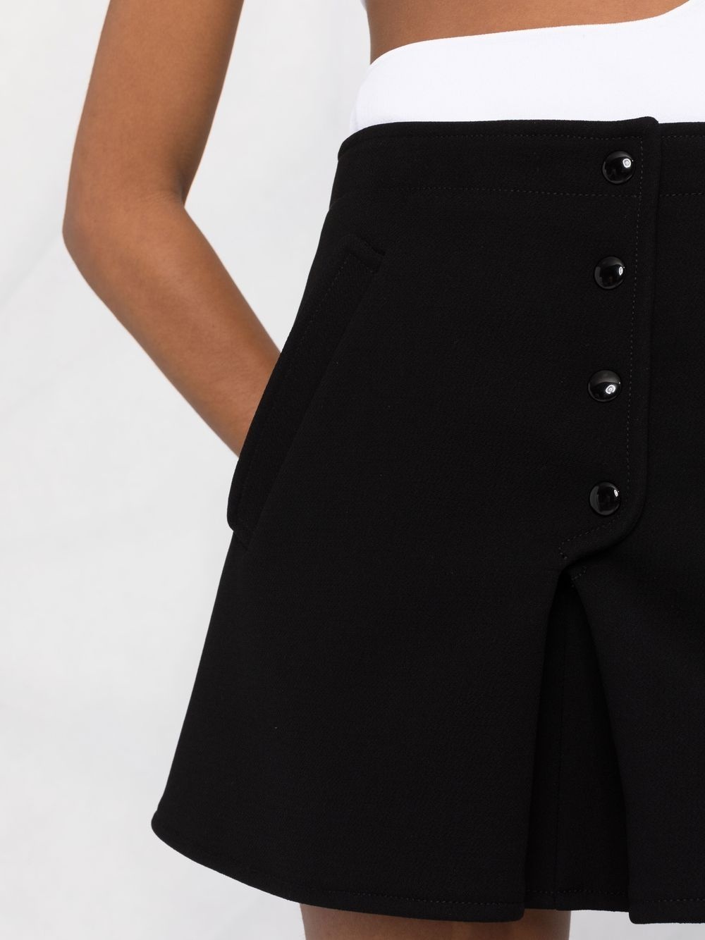buttoned-up A-line miniskirt - 5