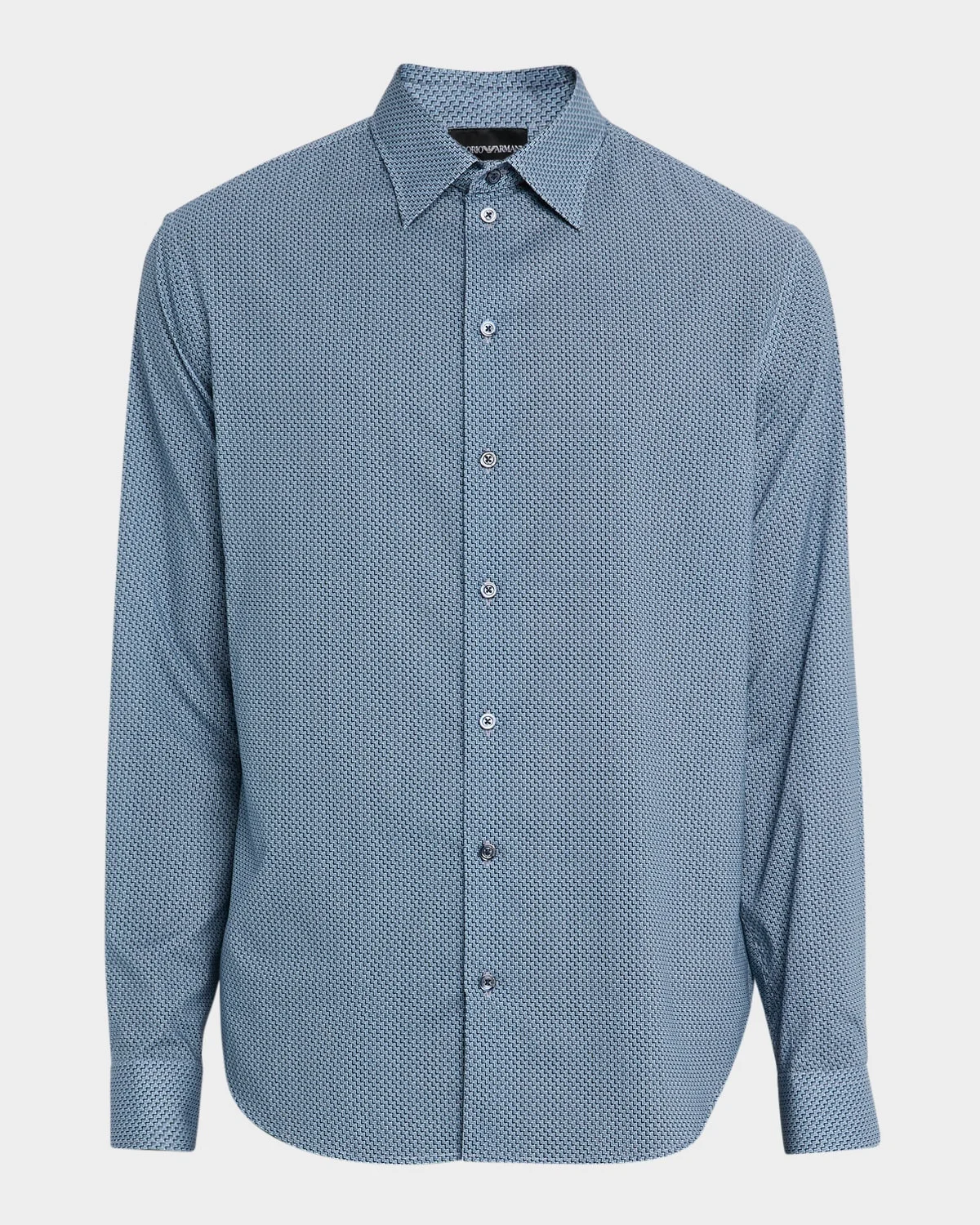 Men's Cotton Diagonal Wave Sport Shirt - 1
