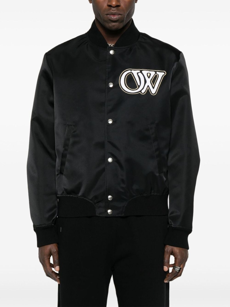 logo-appliquÃ© bomber jacket 3