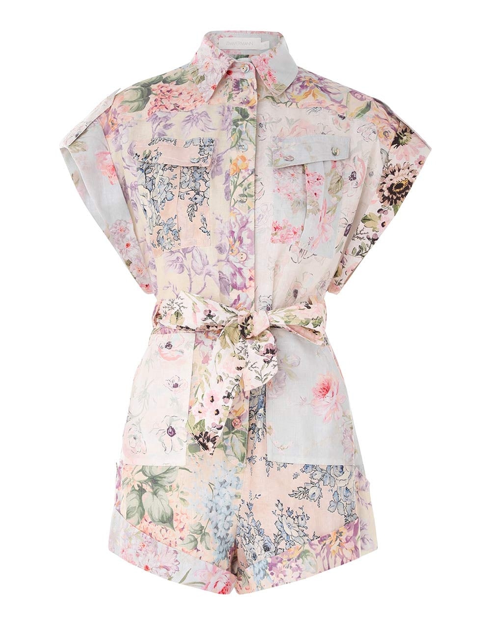 Halliday Cuffed Playsuit - 1