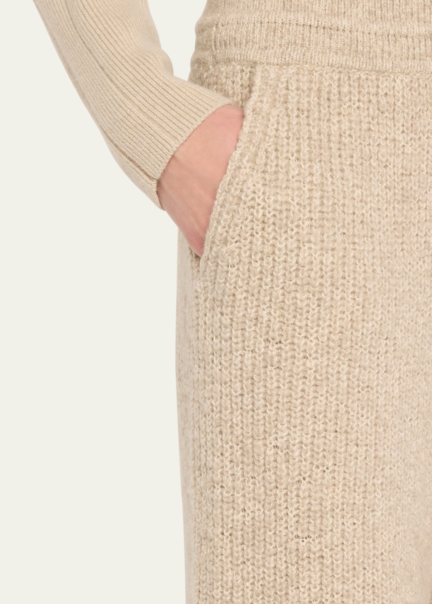 Valduggia Drawstring Cashmere GG 5 Pants - 5