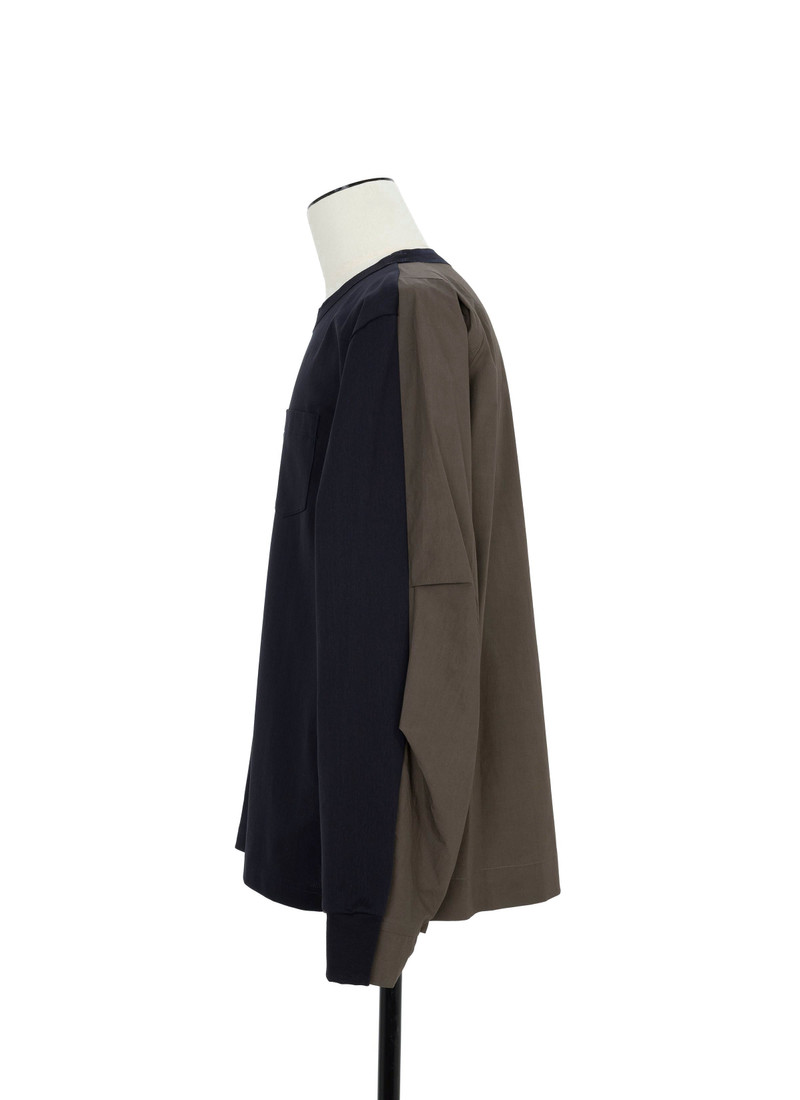 sacai Cotton Typewriter x Cotton Jersey L/S T-Shirt outlook