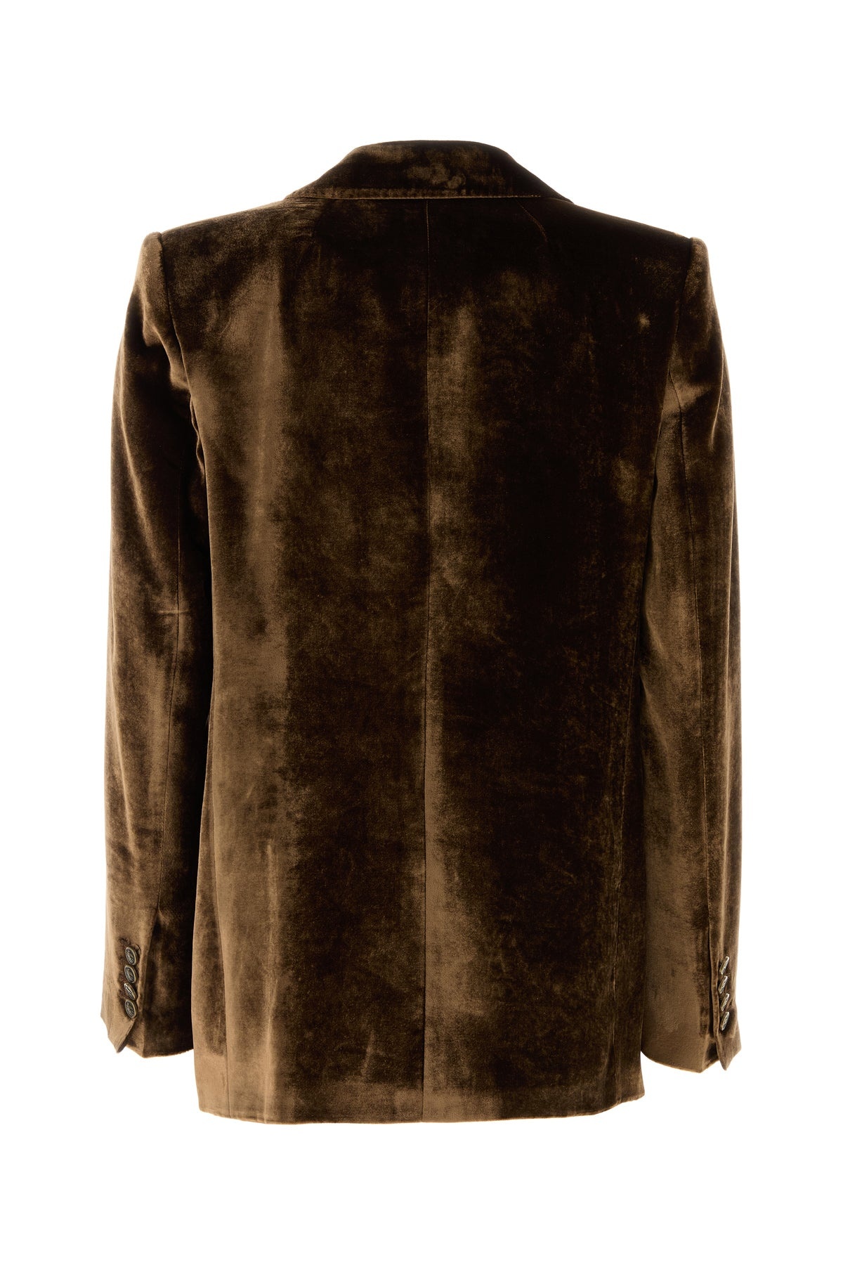 Brown velvet blazer - 2