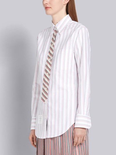 Thom Browne TROMPE L'OEIL BOW TIE TRICOLOR SHIRT outlook