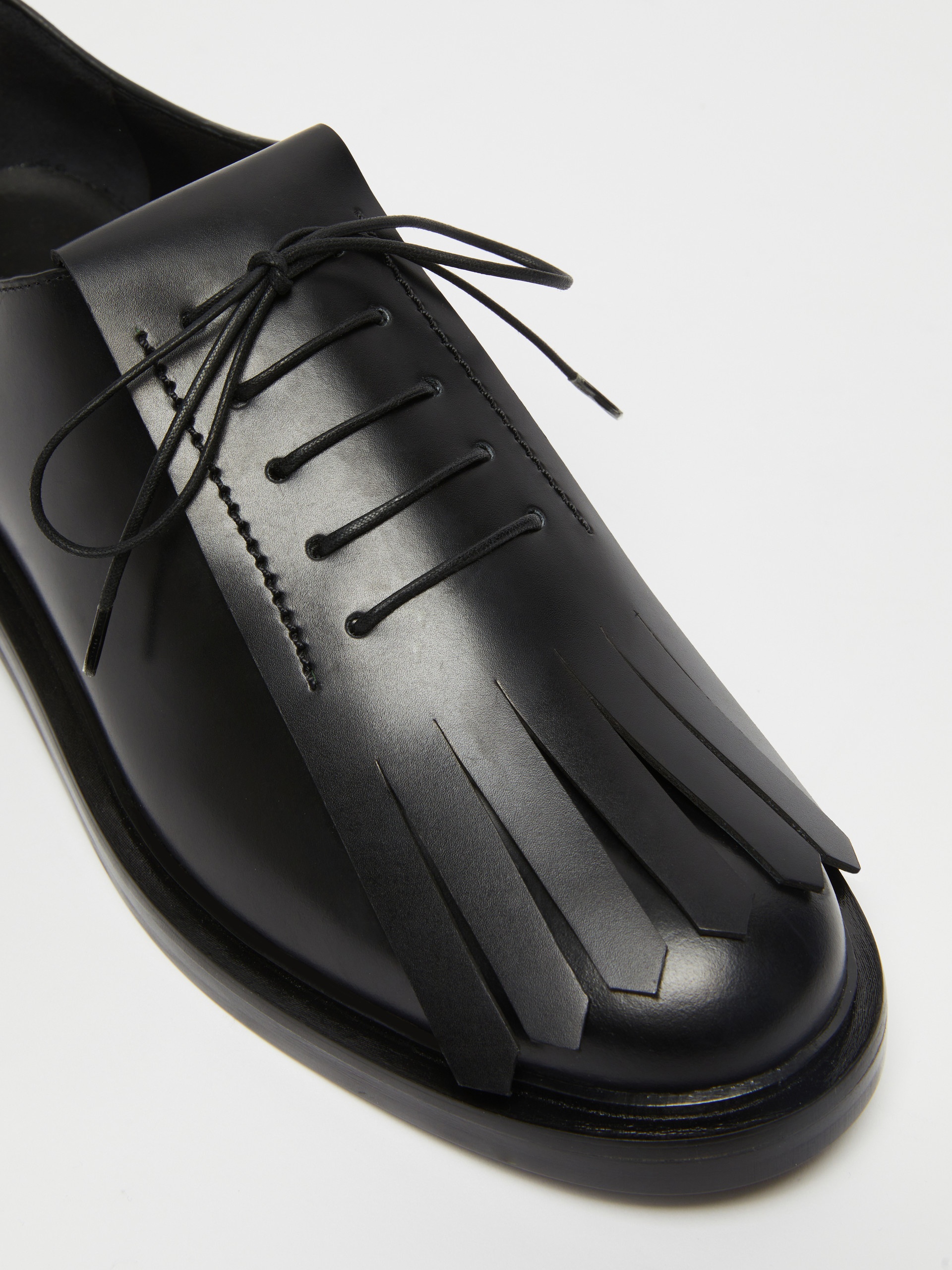 ENGLISHSHOESF Leather lace-ups with fringe - 4