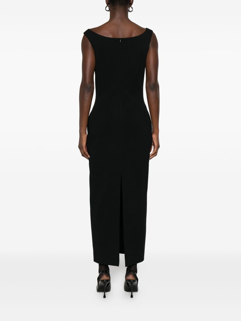 rosette-detail cut-out maxi dress 4