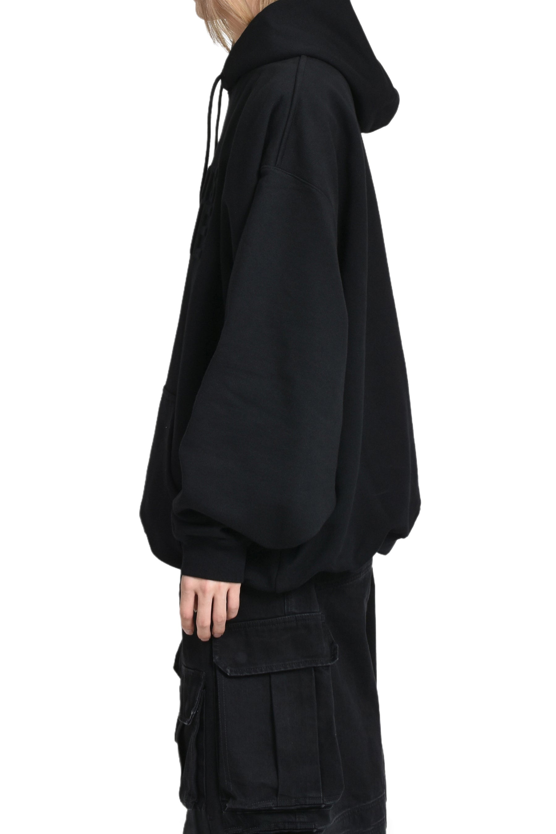 ILLUSION LOGO HOODIE / BLK - 3