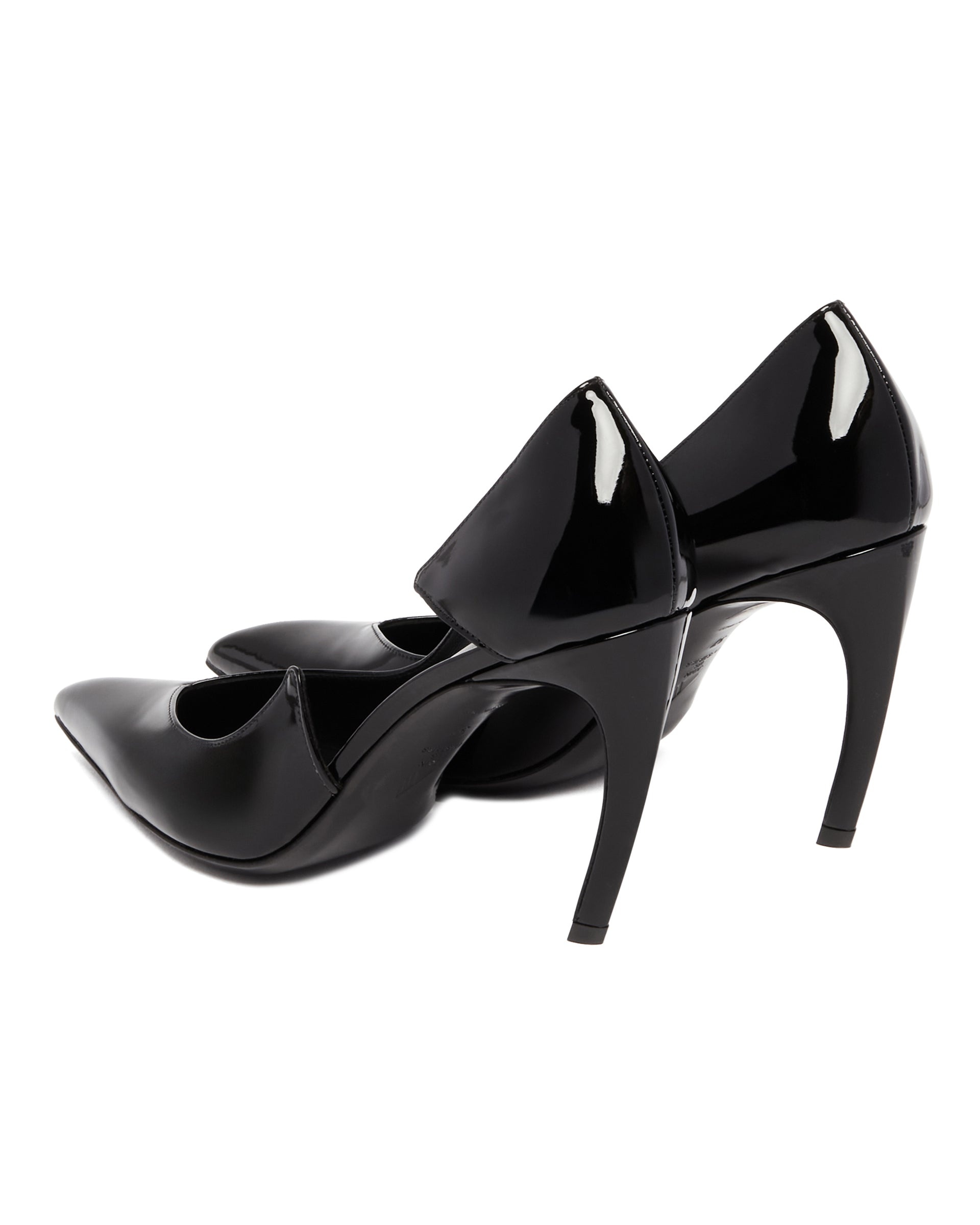 Black Cut-Out Pumps - 5