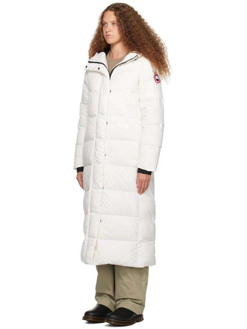 Canada Goose White Alliston Down Jacket outlook