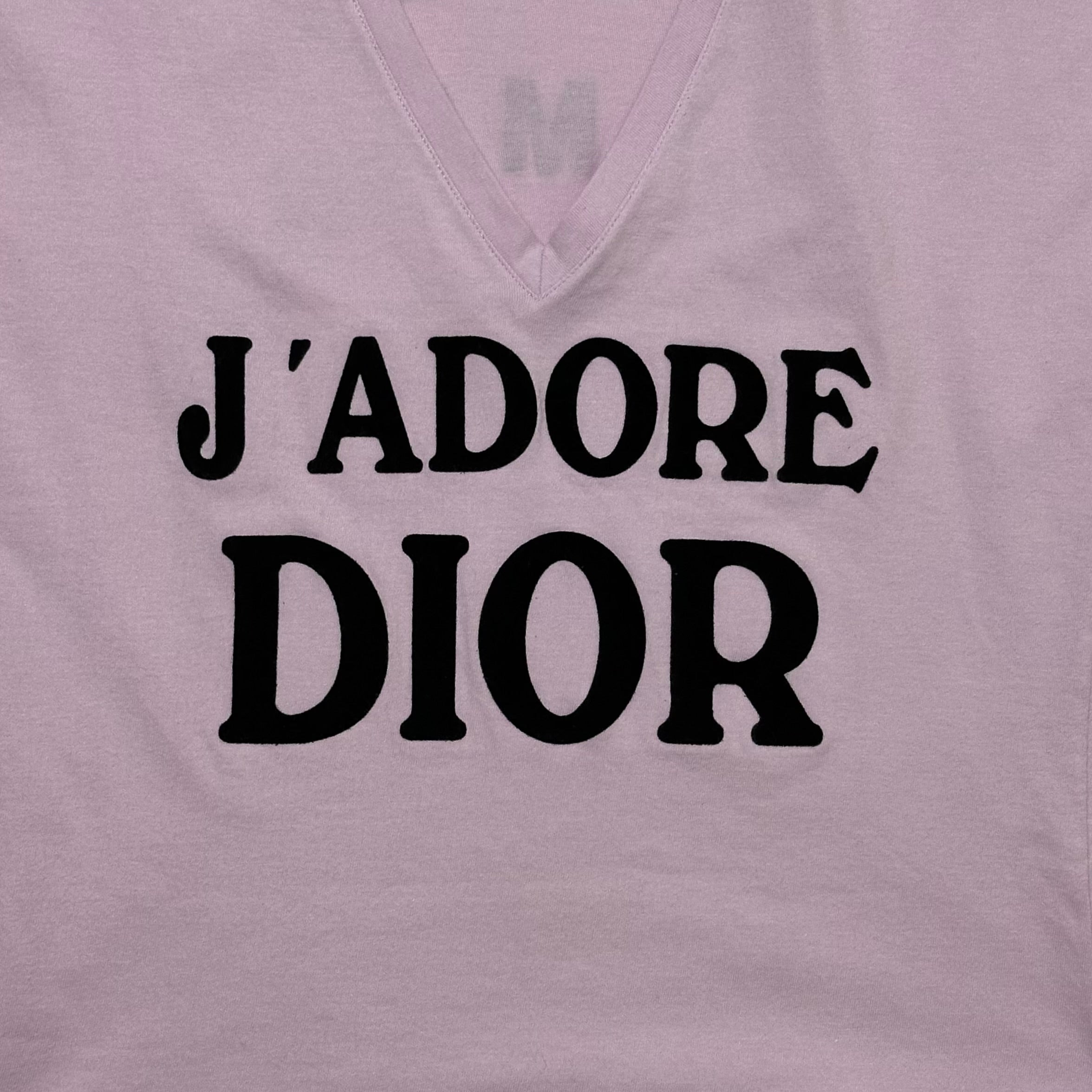 CHRISTIAN DIOR Fall Winter 2003 "J'ADORE DIOR" V-neck T-Shirt - 3
