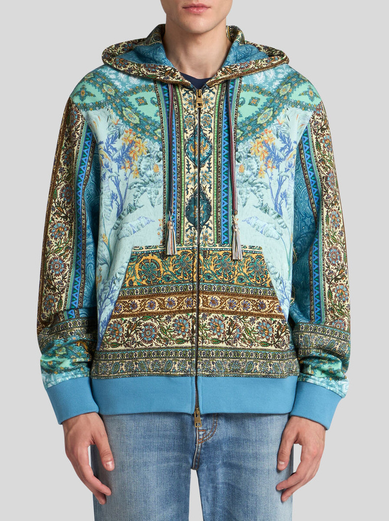 Etro MULTI-PATTERNED HOODED SWEATSHIRT outlook