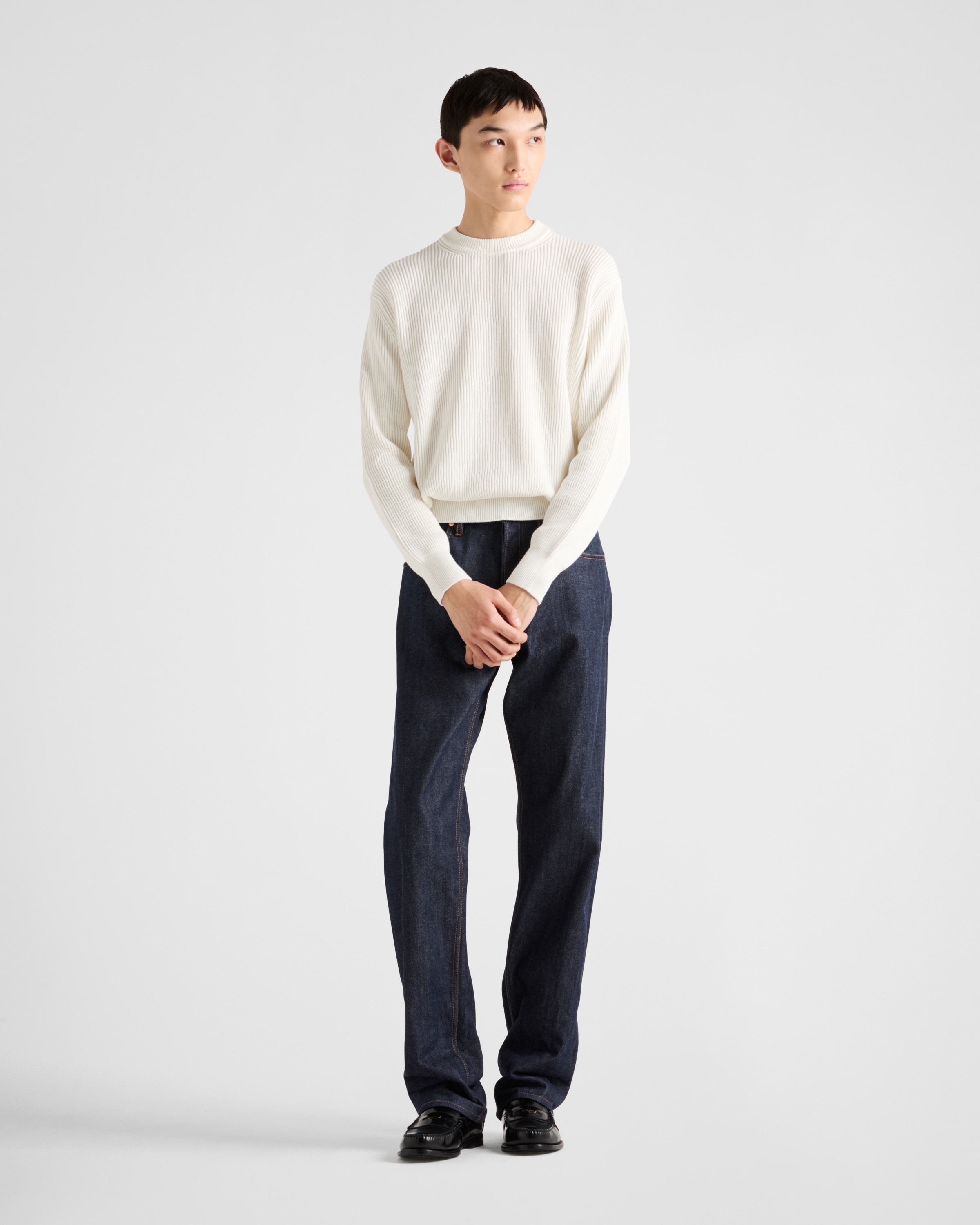 Cotton crew-neck sweater - 2