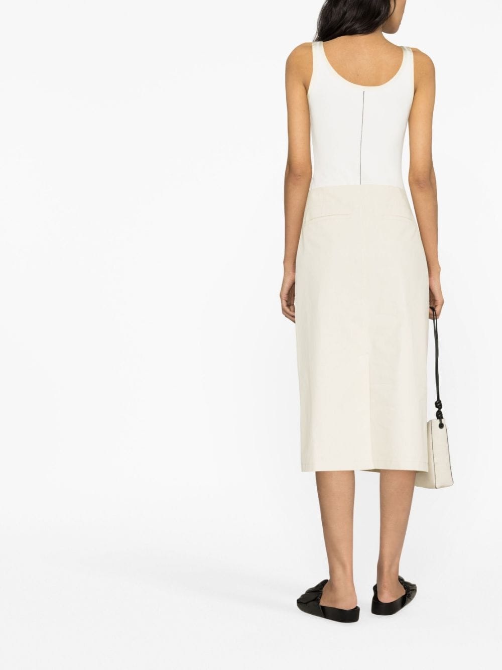 button-up A-line skirt - 4