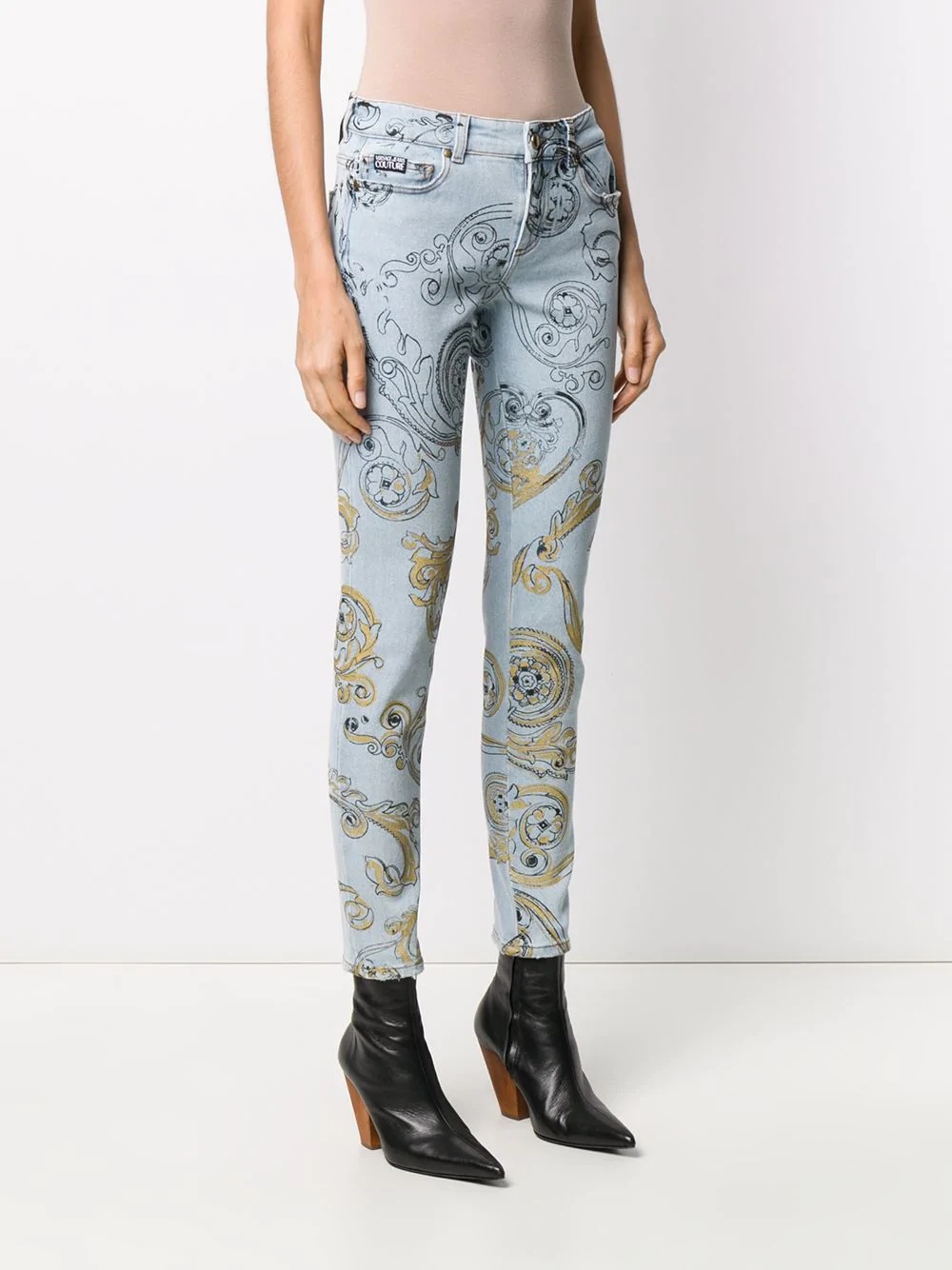 mid rise skinny jeans - 3