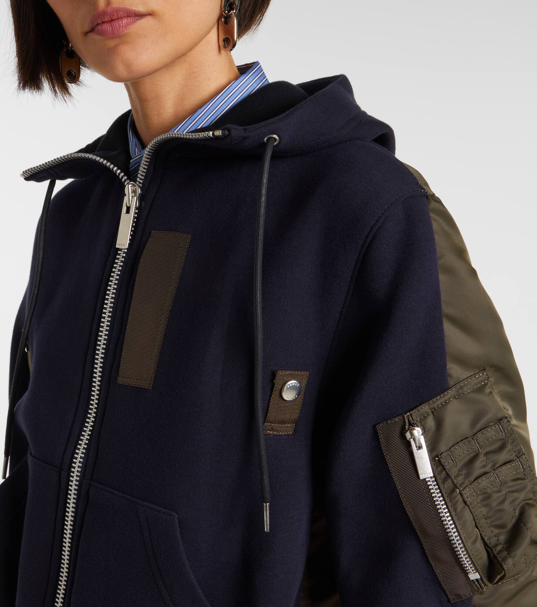 Paneled hoodie - 4