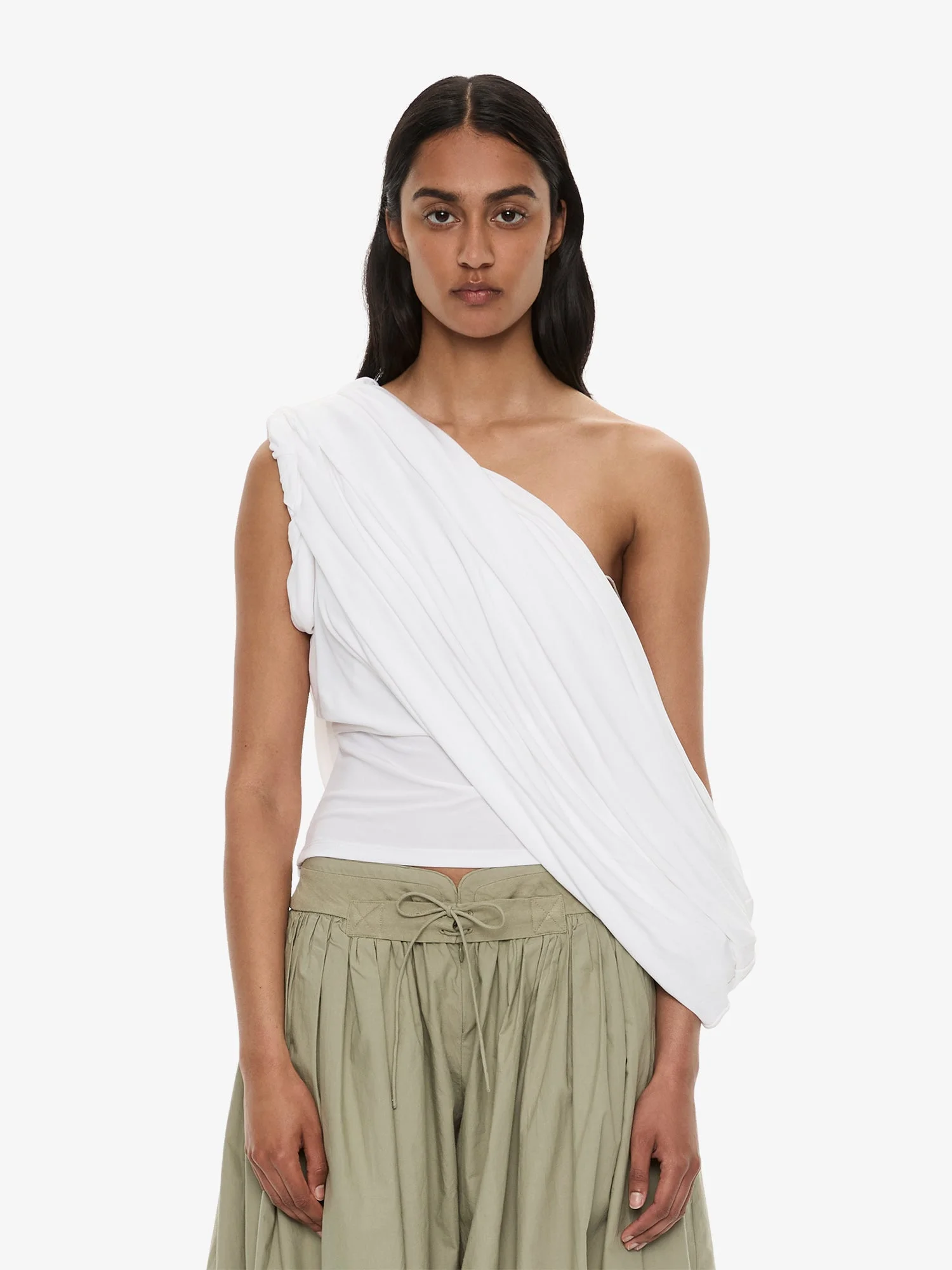 Aiba Draped Jersey Tee - 1