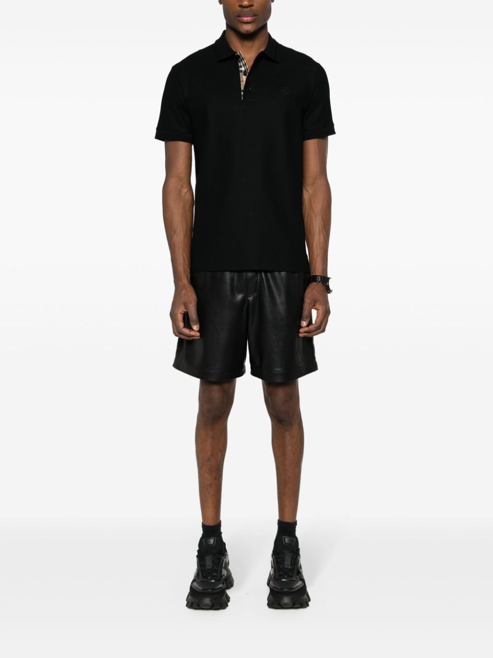 logo-embroidered piqué polo shirt - 2