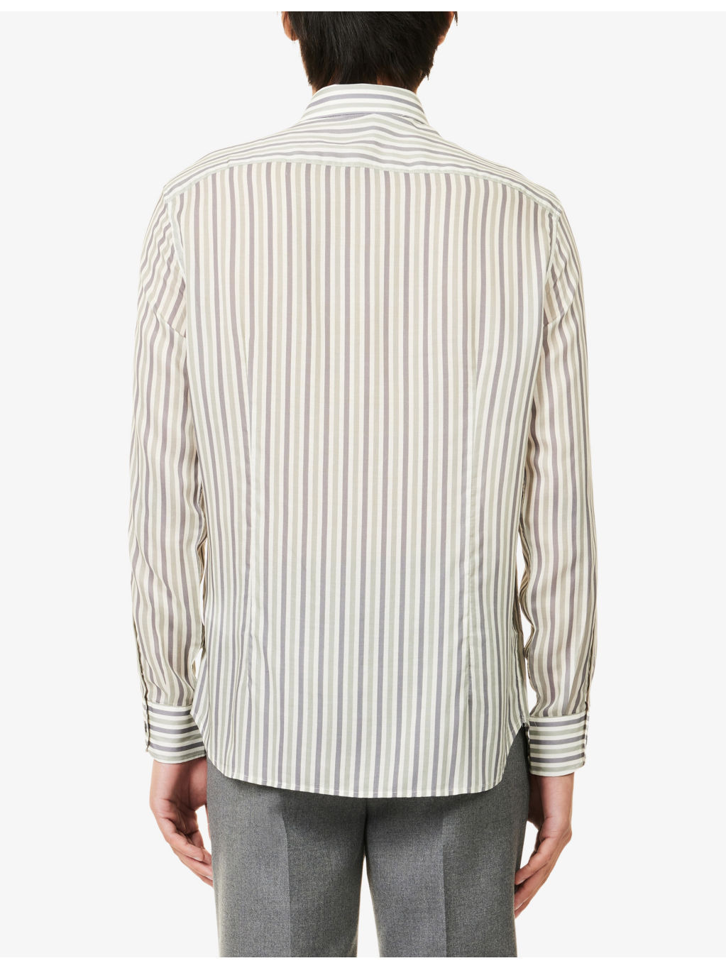Regular-Fit Striped Woven Shirt - 4