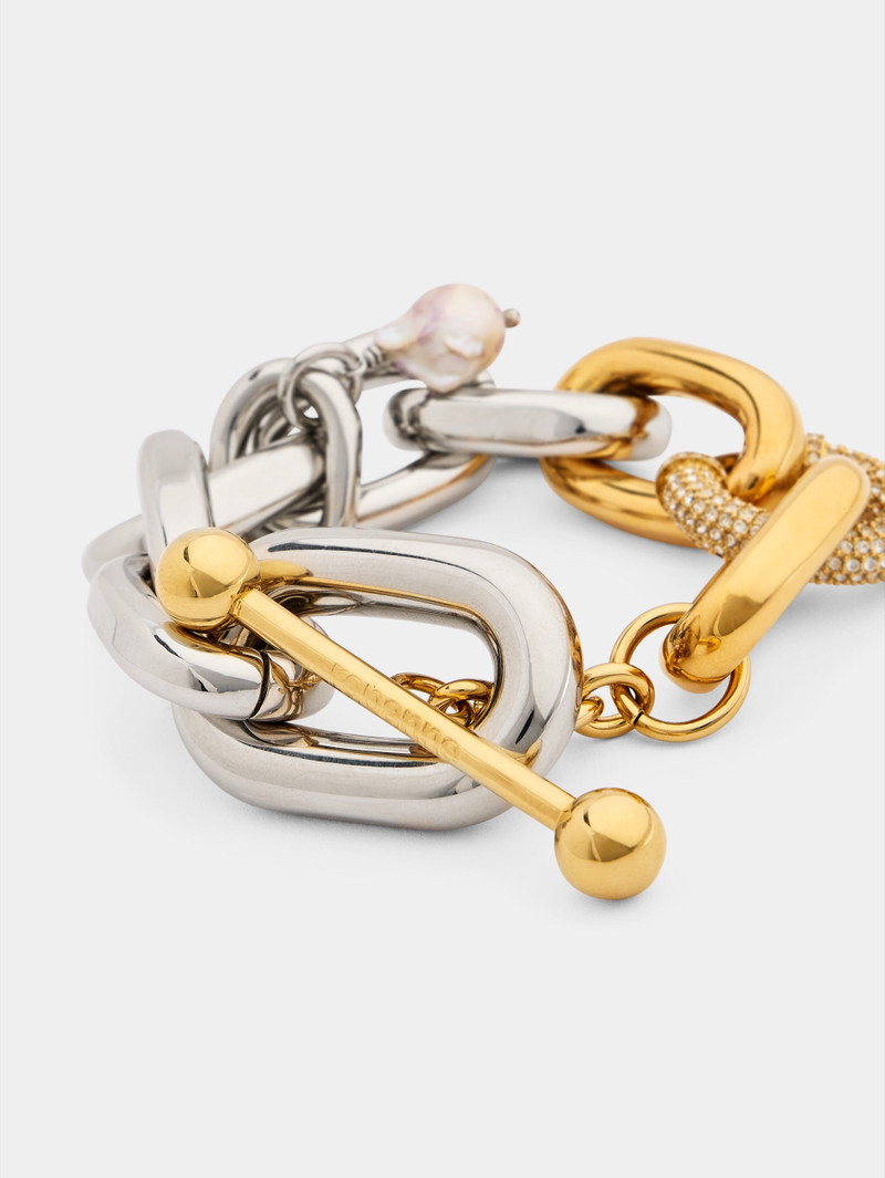 BRACELET XL LINK IN BI-COLOR PUNK STYLE 3